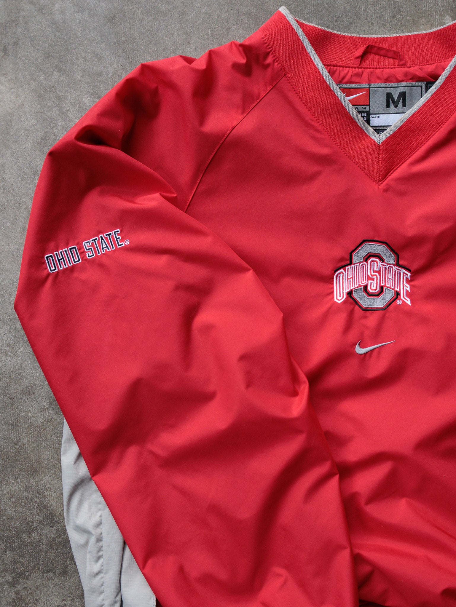 Vintage 00s Red Ohio State Nike Pullover Jacket (M)