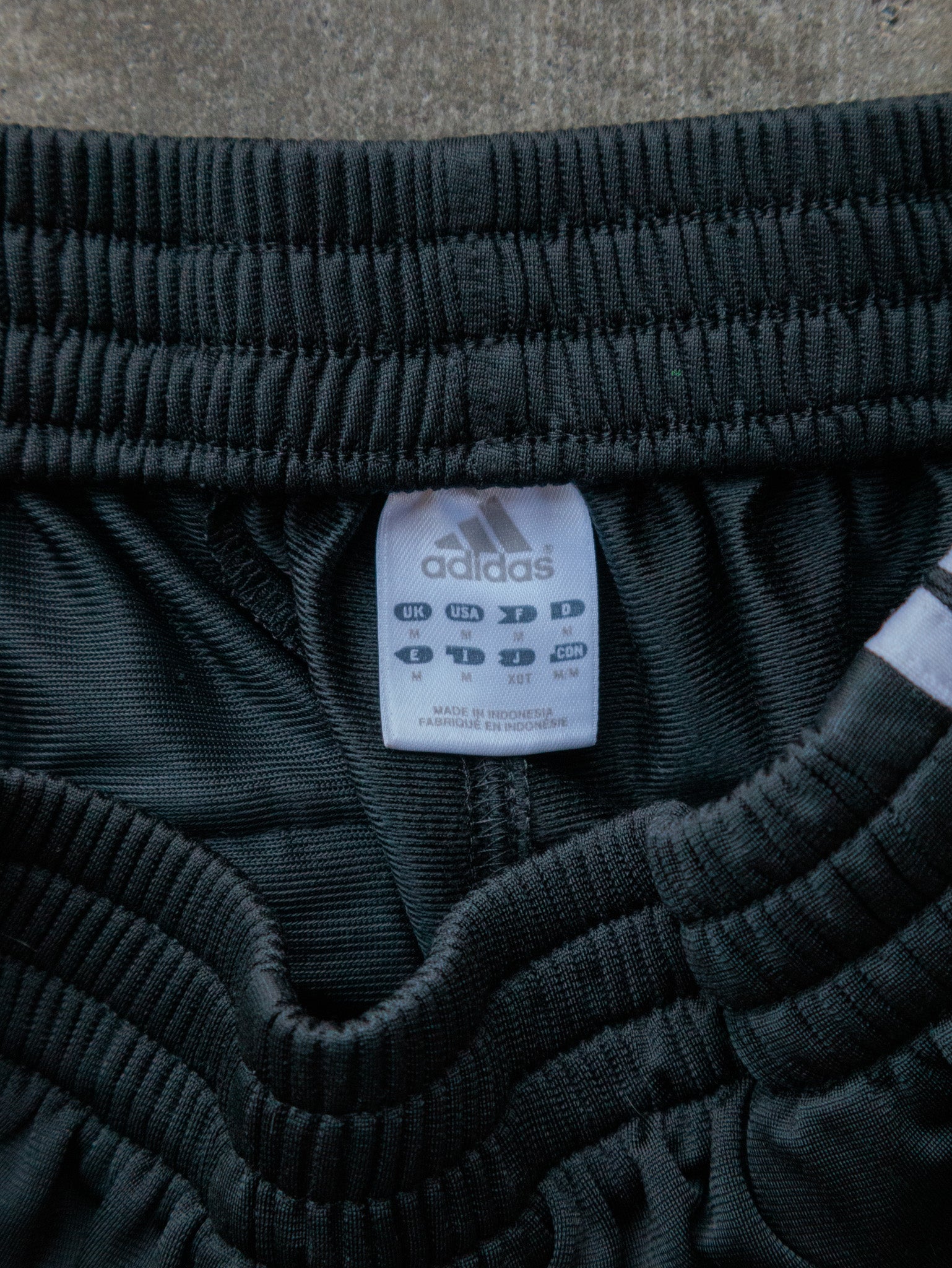Vintage 00s Black Adidas Snap Track Pants (M)