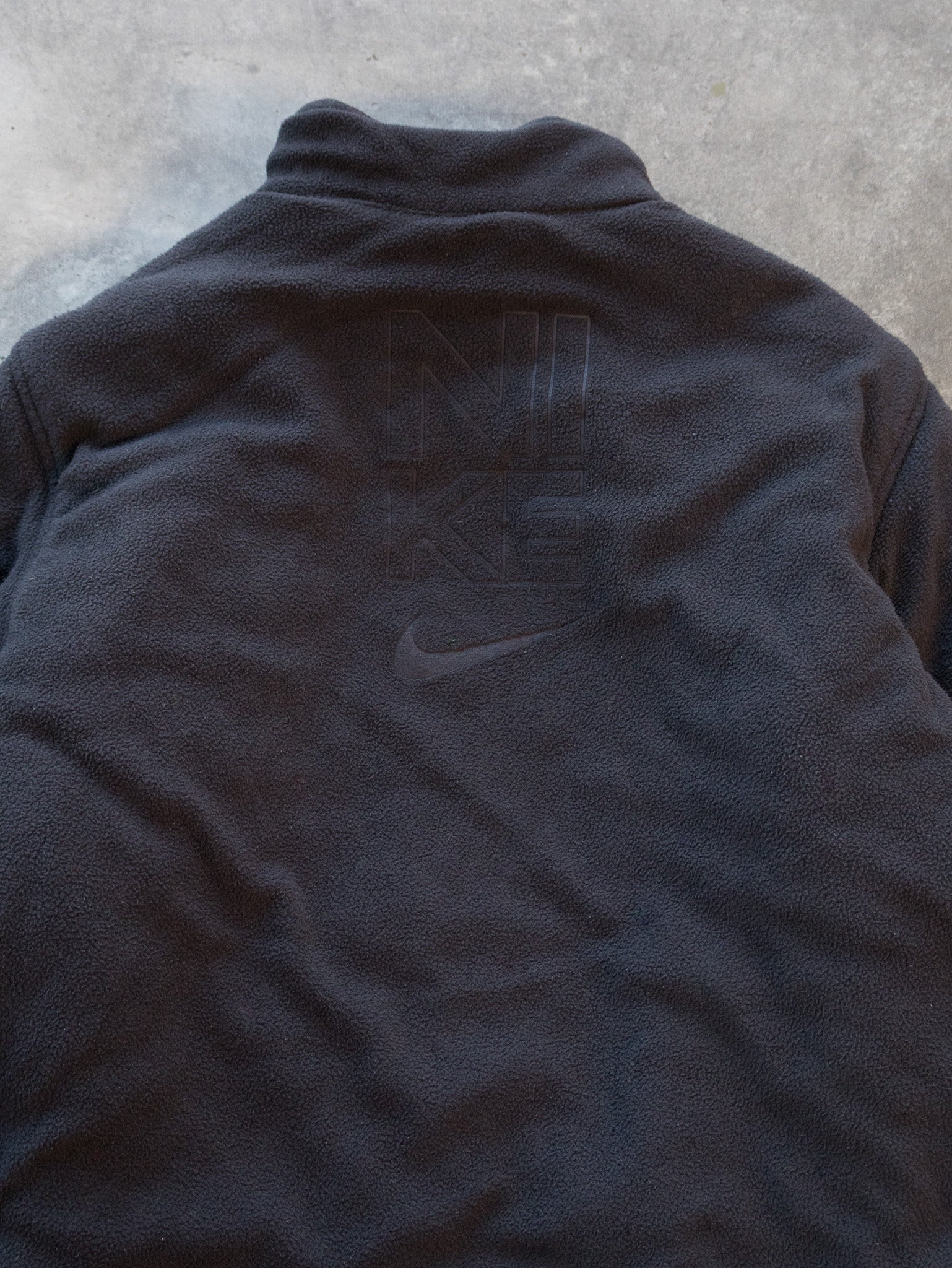 Vintage Black & Red Nike Reversible Fleece Jacket (L)