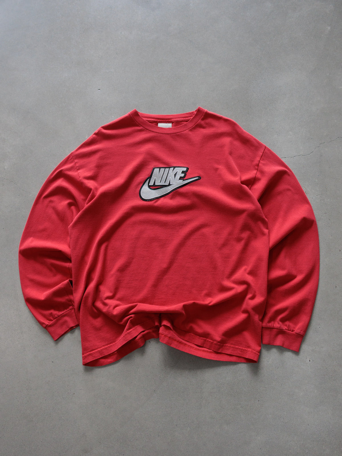 Vintage Red Nike Long Sleeve Tee (XL)