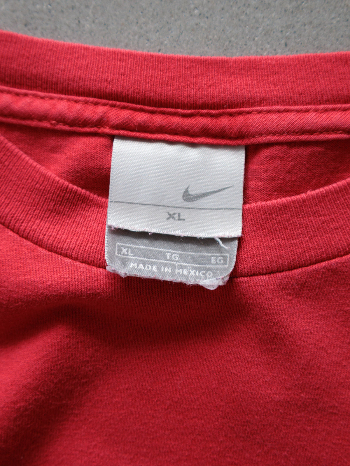 Vintage Red Nike Long Sleeve Tee (XL)
