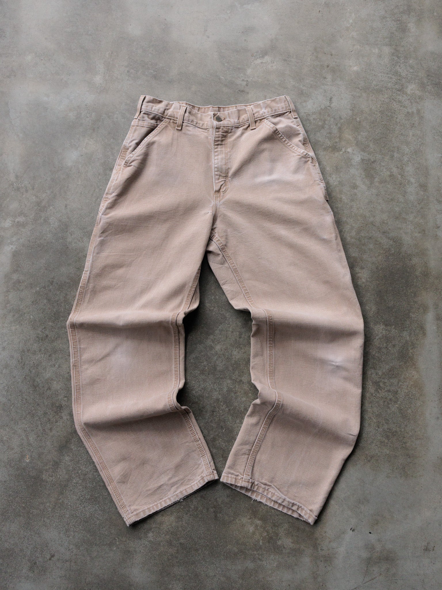 Vintage Beige Carhartt Carpenter Pant (W32)