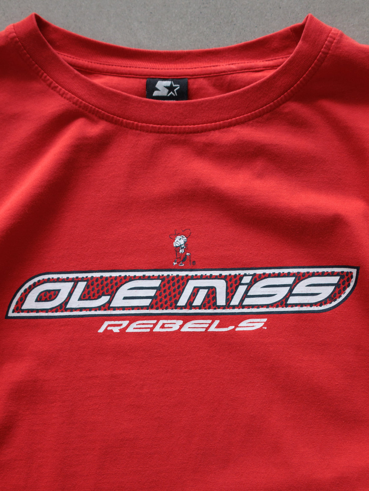 Vintage 00s Red Starter Ole Miss Rebels Long Sleeve Tee (XL)