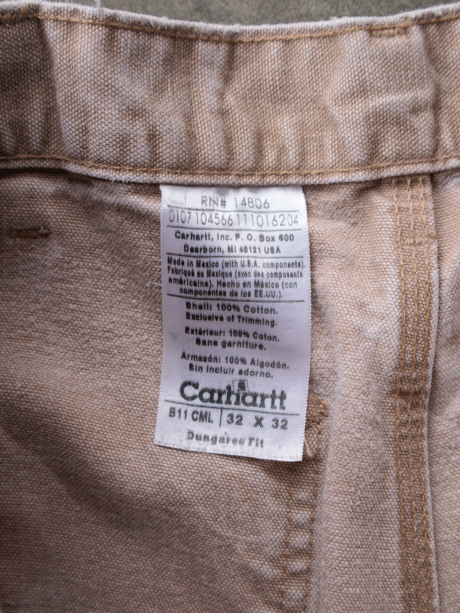 Vintage Beige Carhartt Carpenter Pant (W32)