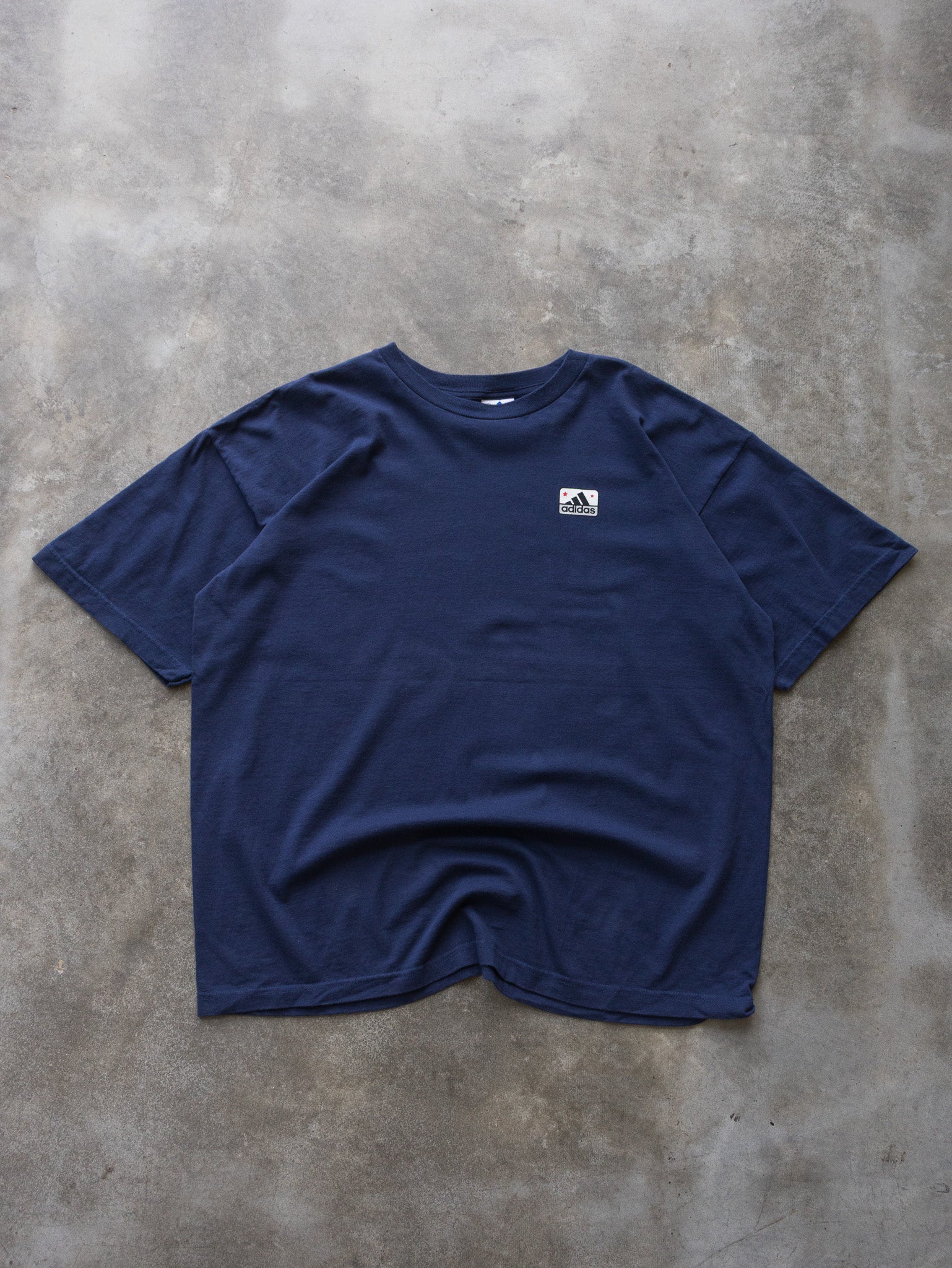Vintage 00s Navy Adidas Basketball Graphic Tee (XL)