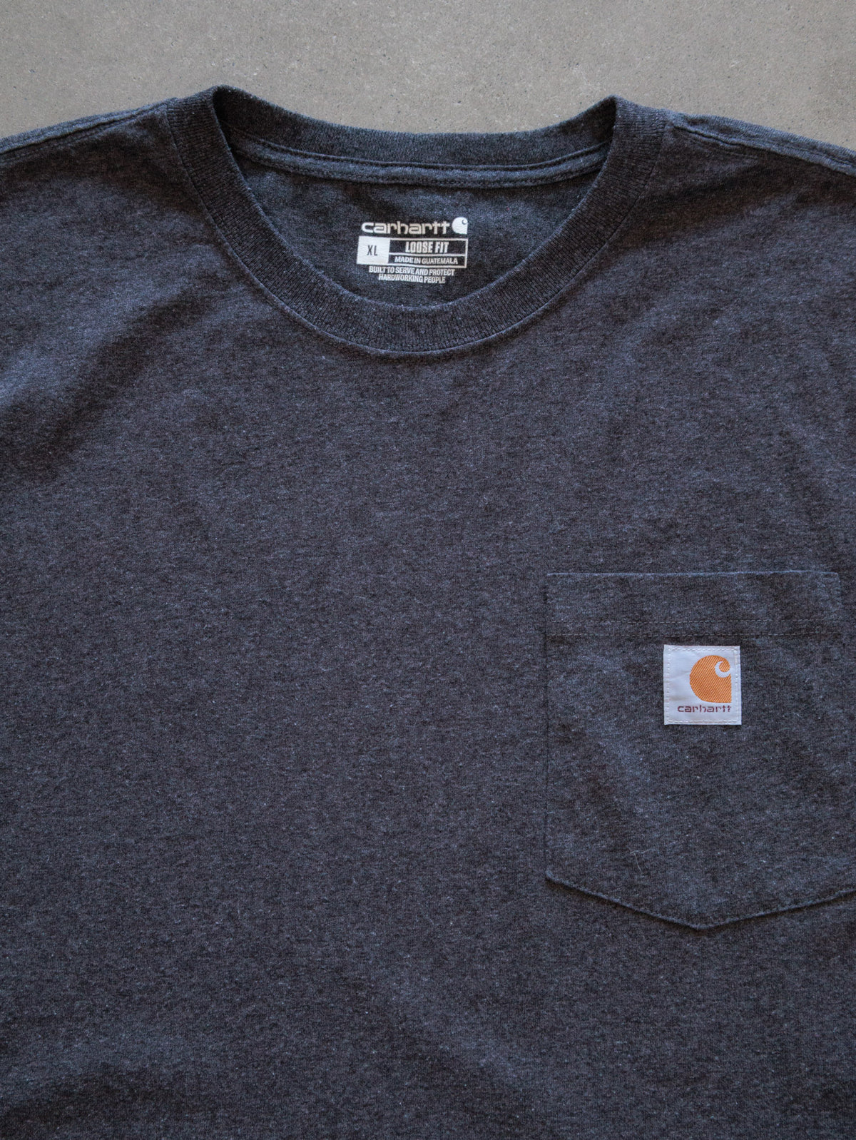 Vintage Grey Carhartt Pocket Tee (XL)