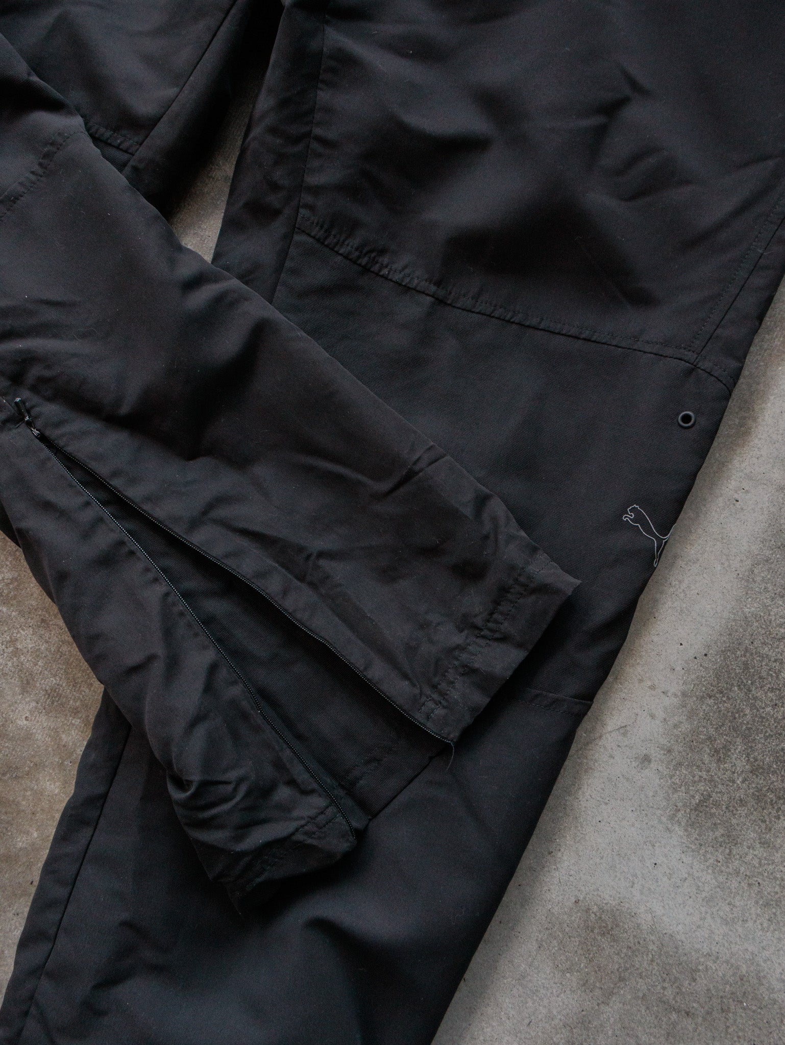 Vintage 00s Black Puma Track Pants (L)