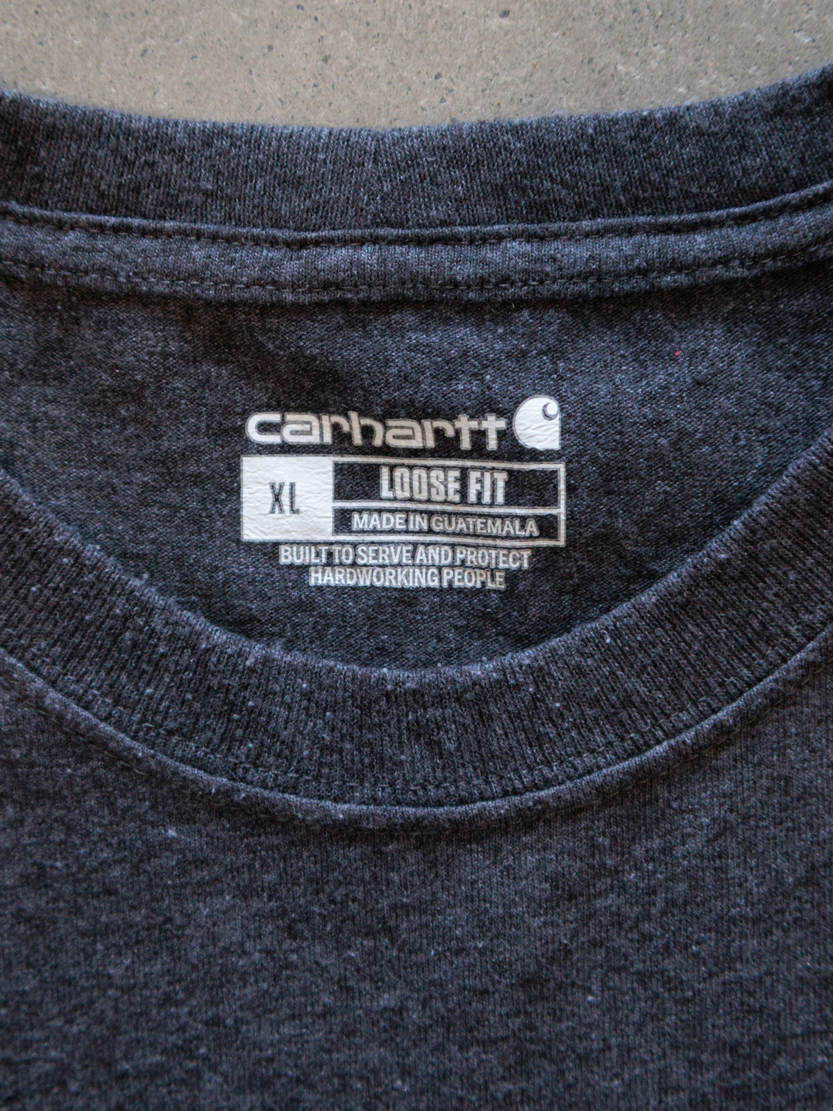 Vintage Grey Carhartt Pocket Tee (XL)
