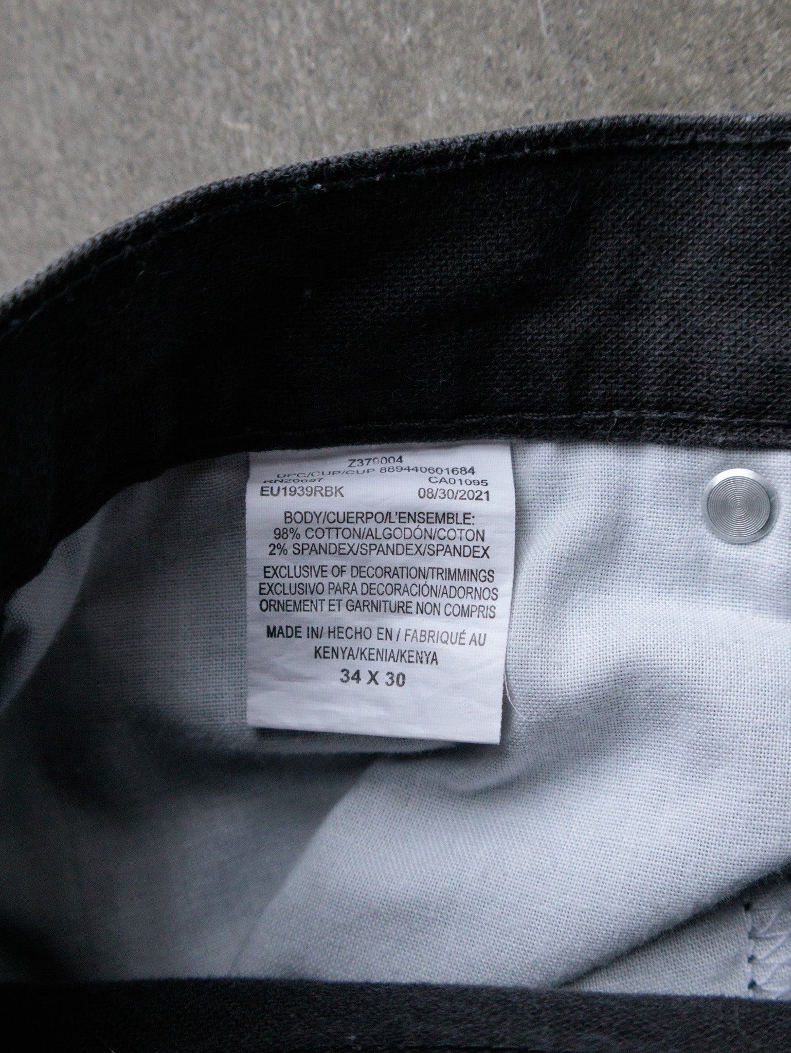 Black Dickies Carpenter Pants (W34)