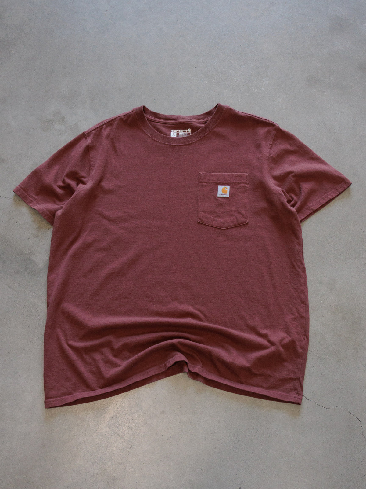 Vintage Red Carhartt Pocket Tee (XL)