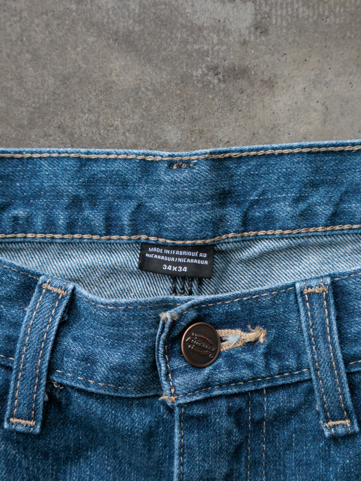 Vintage 00s Blue Dickies Carpenter Pants (W34)