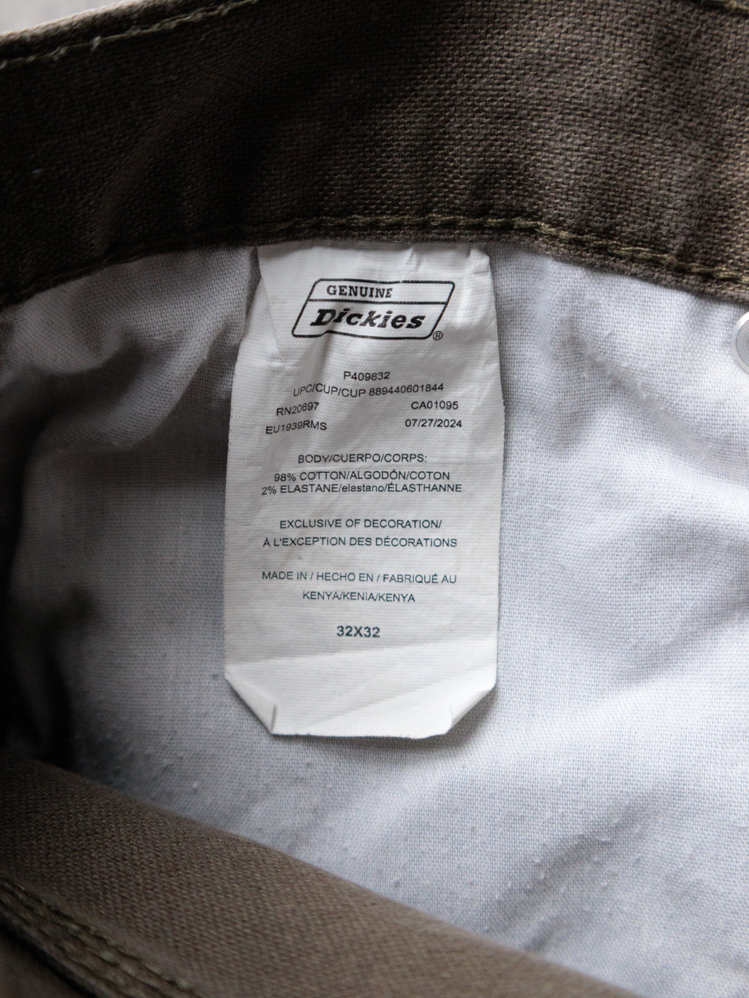 Brown Dickies Carpenter Pants (W32)