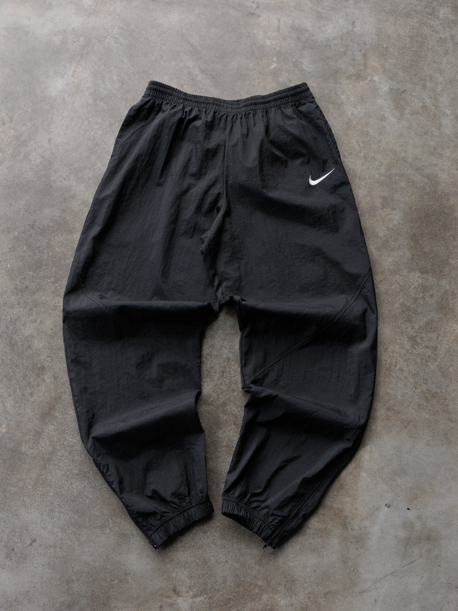 Vintage 90s Black Nike Track Pants (Women's XL)