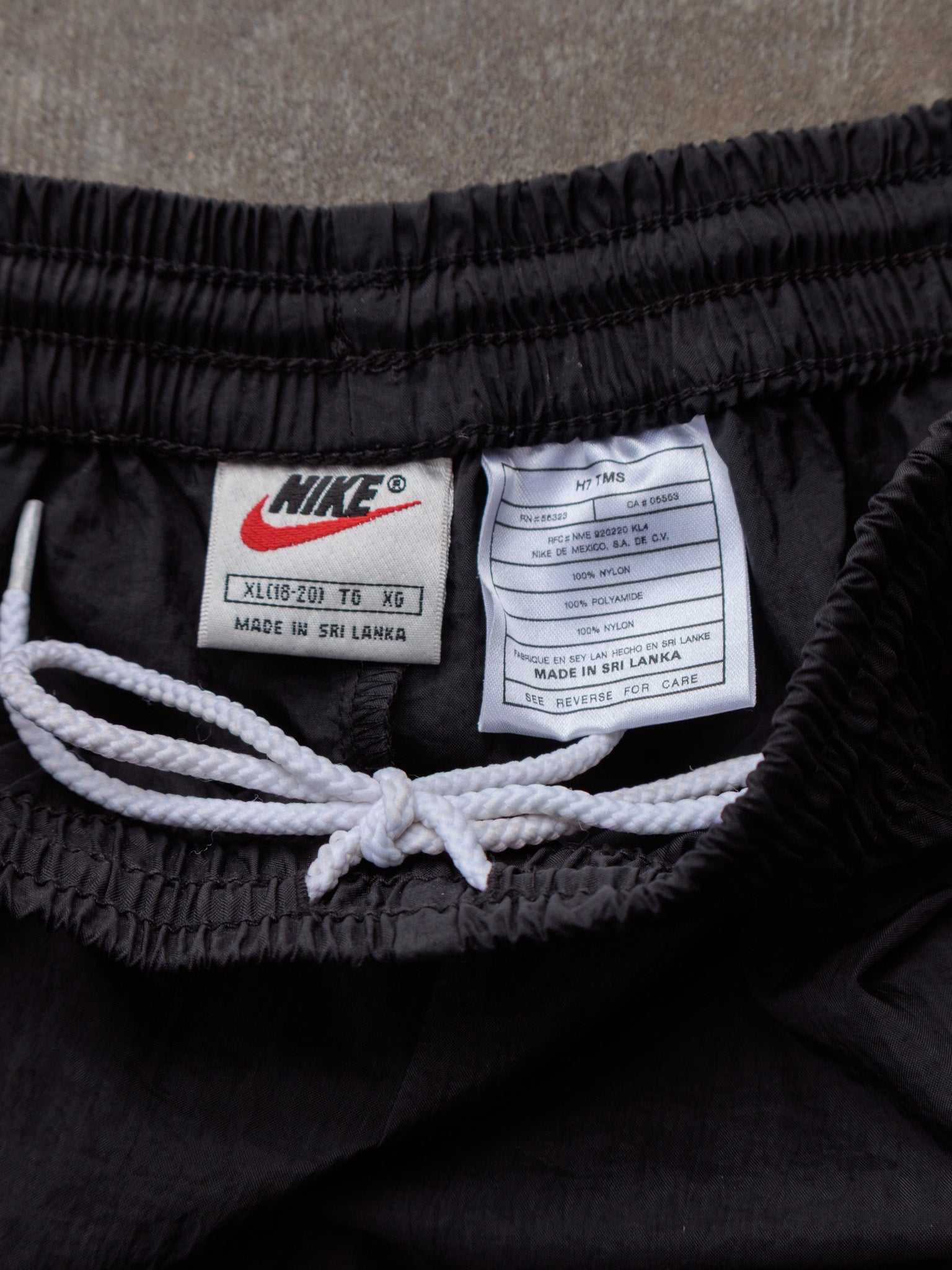 Vintage 90s Black Nike Track Pants (Women's XL)