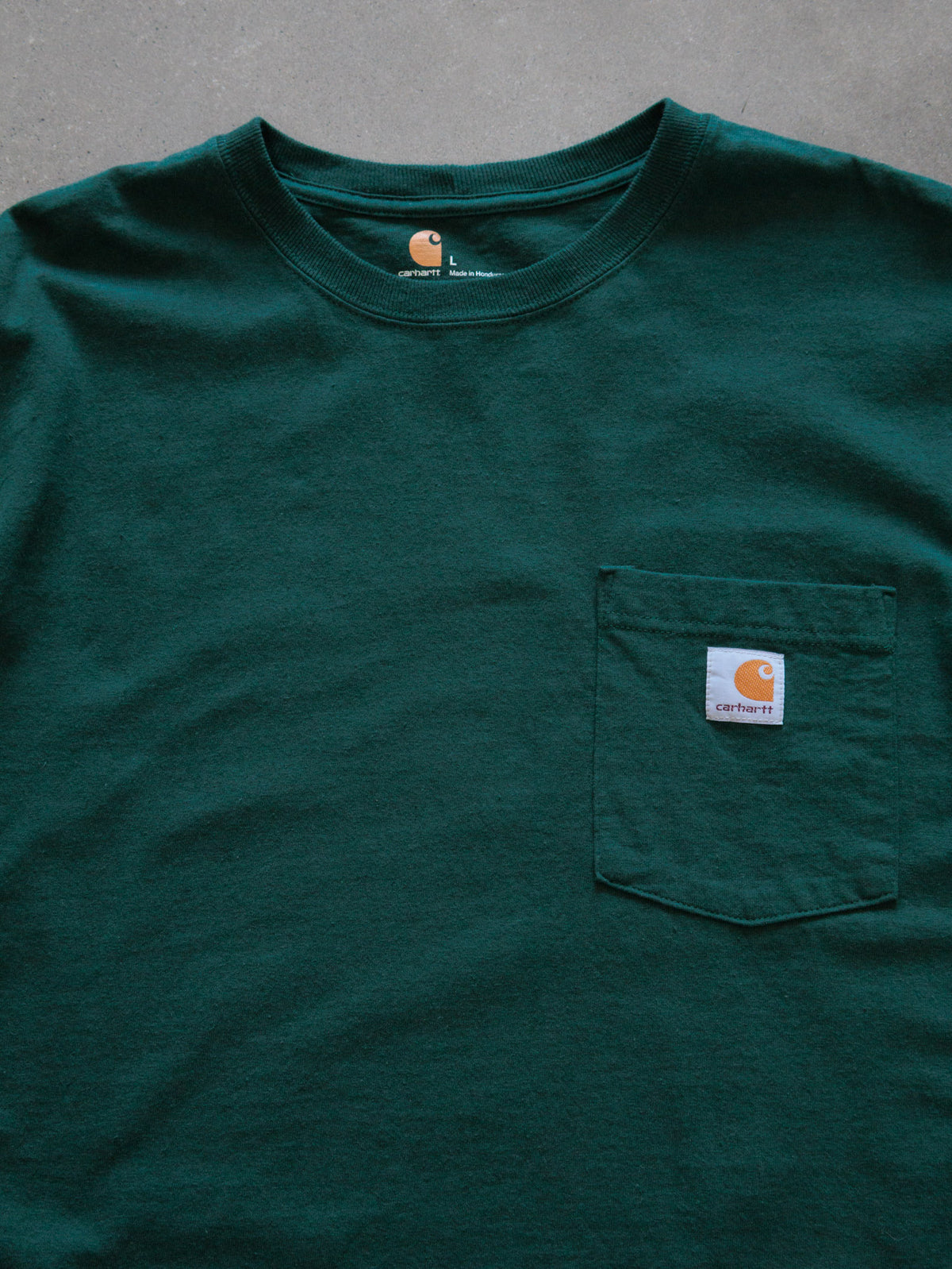 Vintage Green Carhartt Pocket Tee (L)