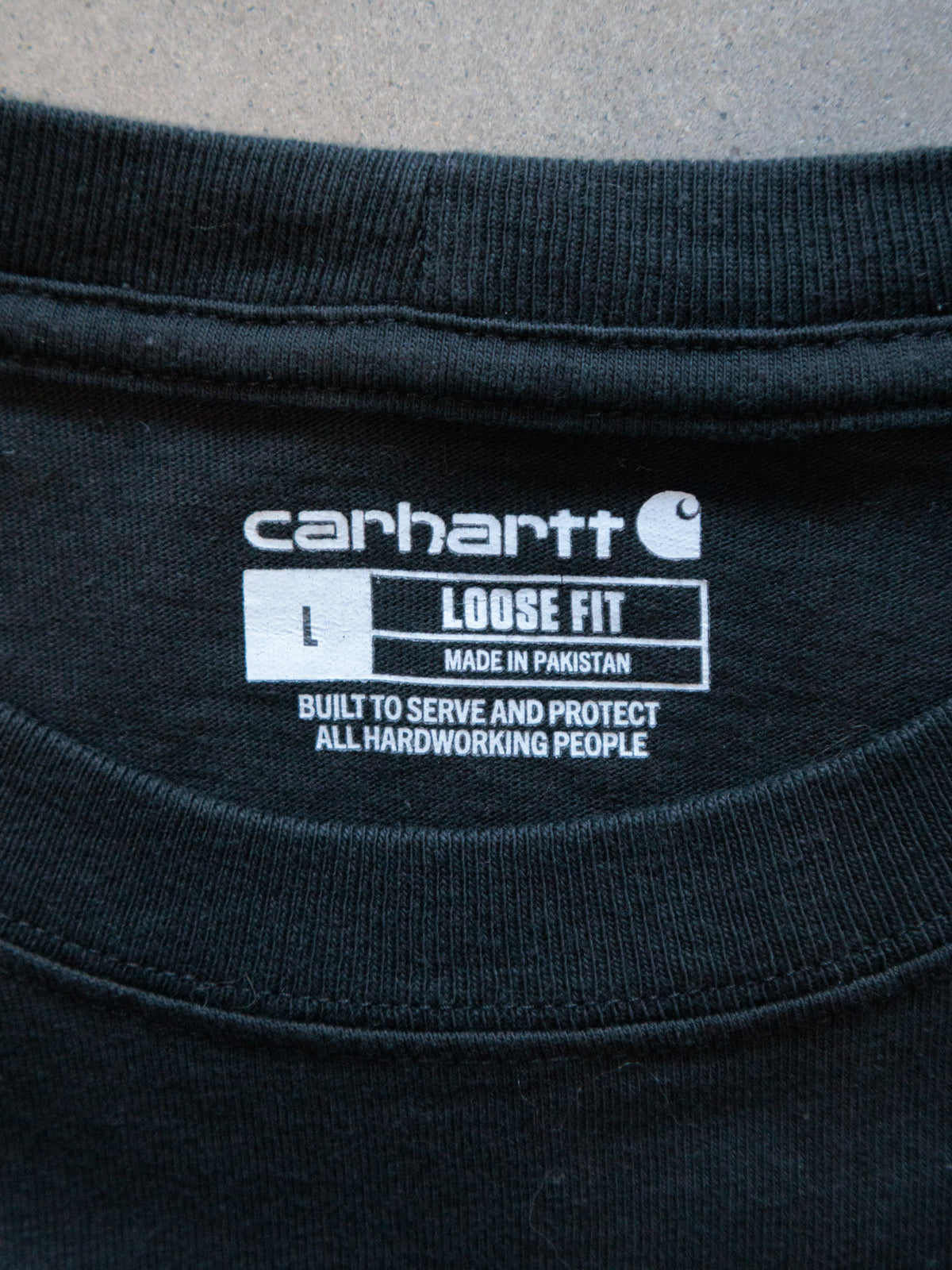 Vintage Black Carhartt Pocket Tee (L)