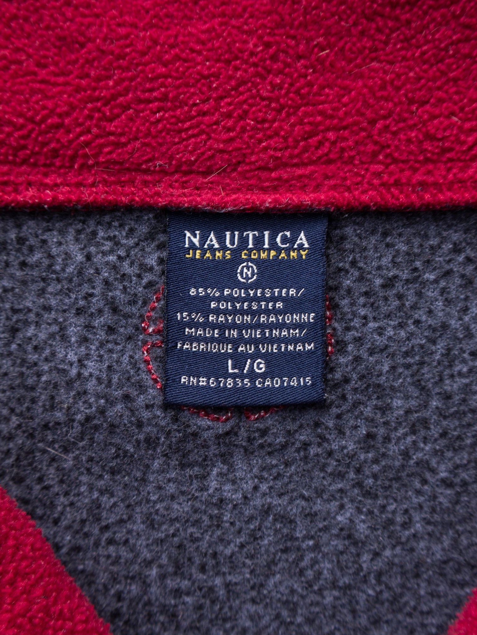 Vintage 00s Nautica Jeans Quarter Zip Fleece (L)