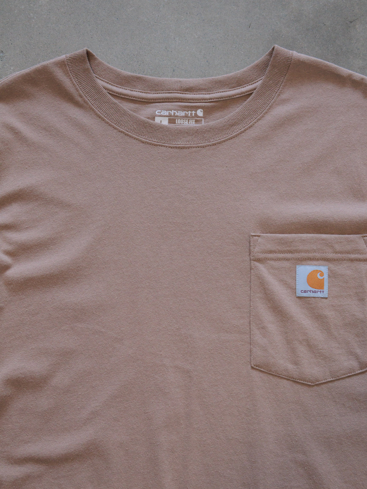 Vintage Pink Carhartt Pocket Tee (L)