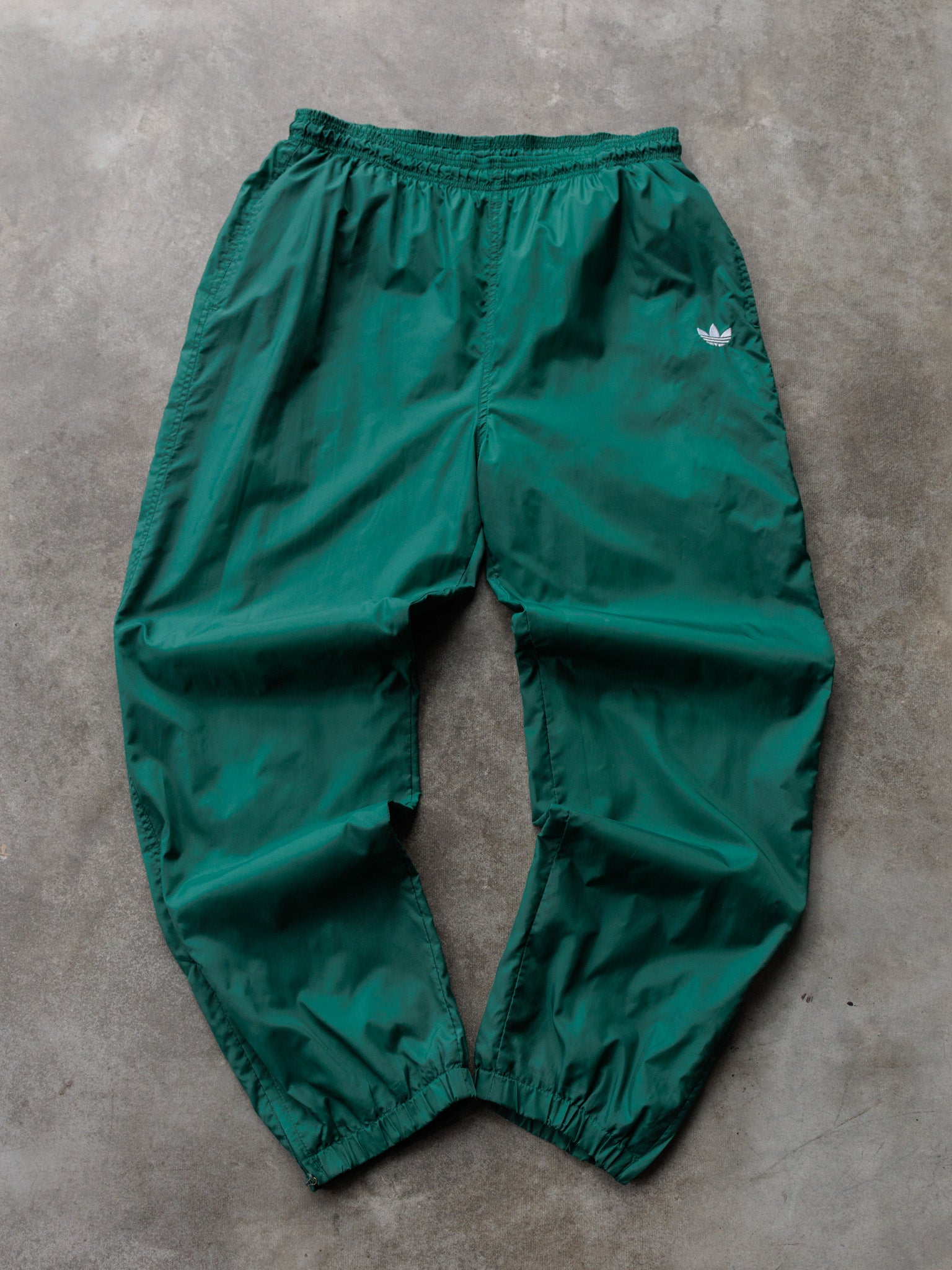Vintage 90s Green Adidas Track Pants (L)