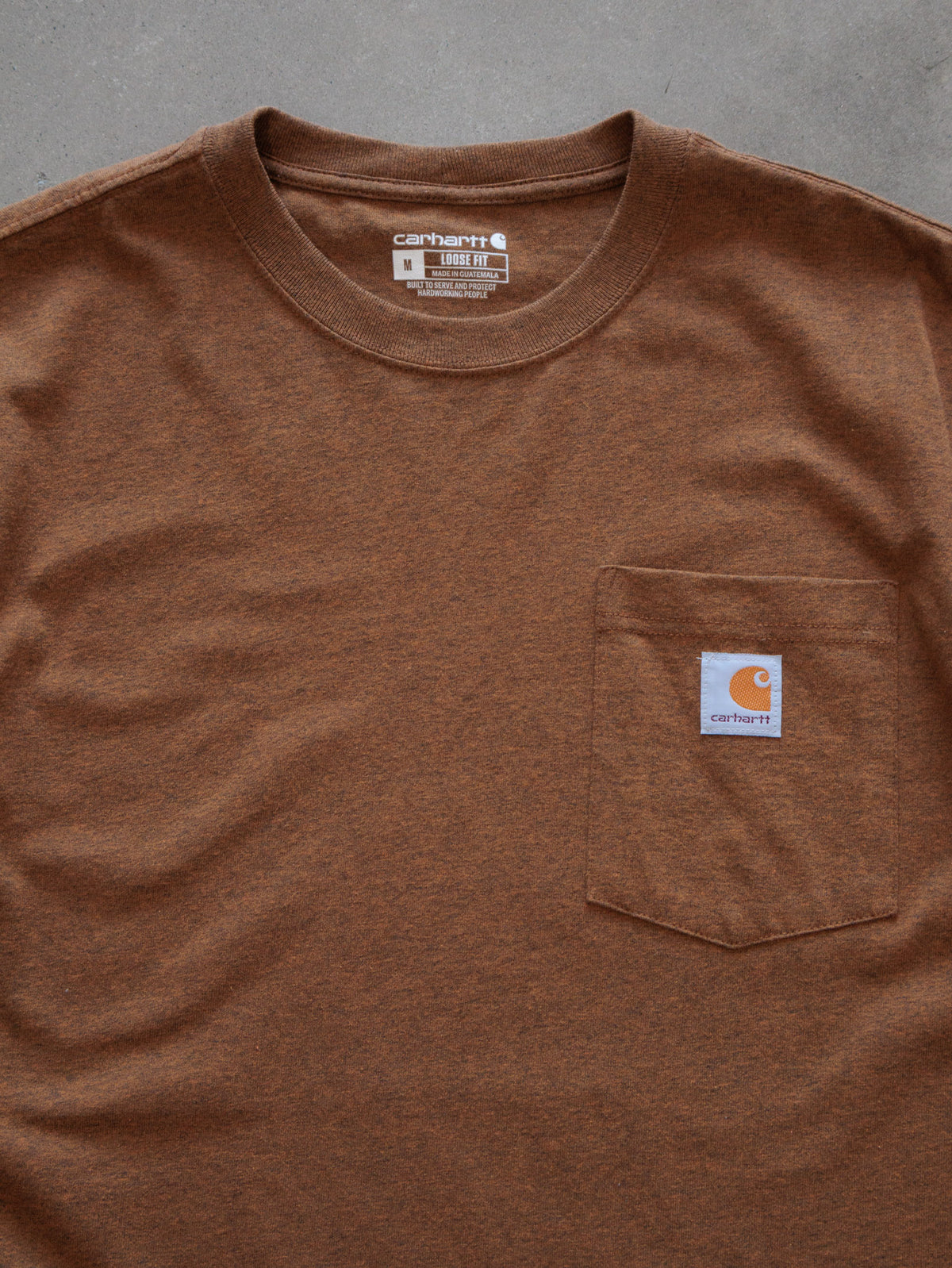 Vintage Brown Carhartt Pocket Tee (M)