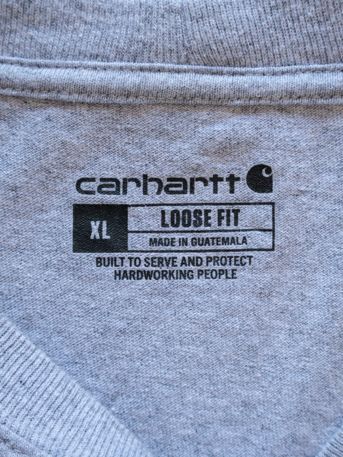 Vintage Grey Carhartt Pocket Tee (XL)