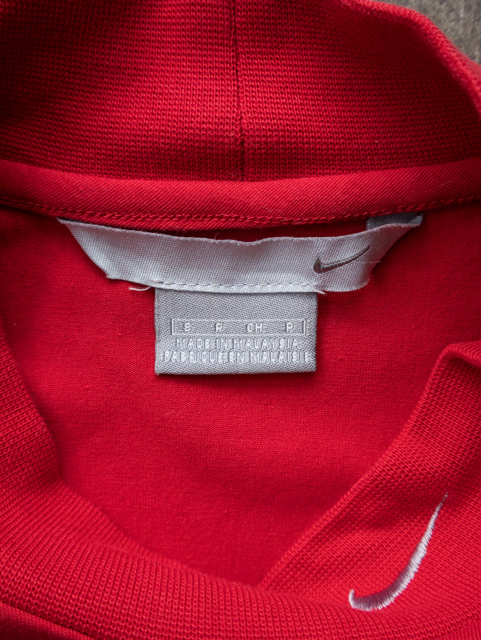 Vintage 00s Red Nike Mock Neck Long Sleeve (S)