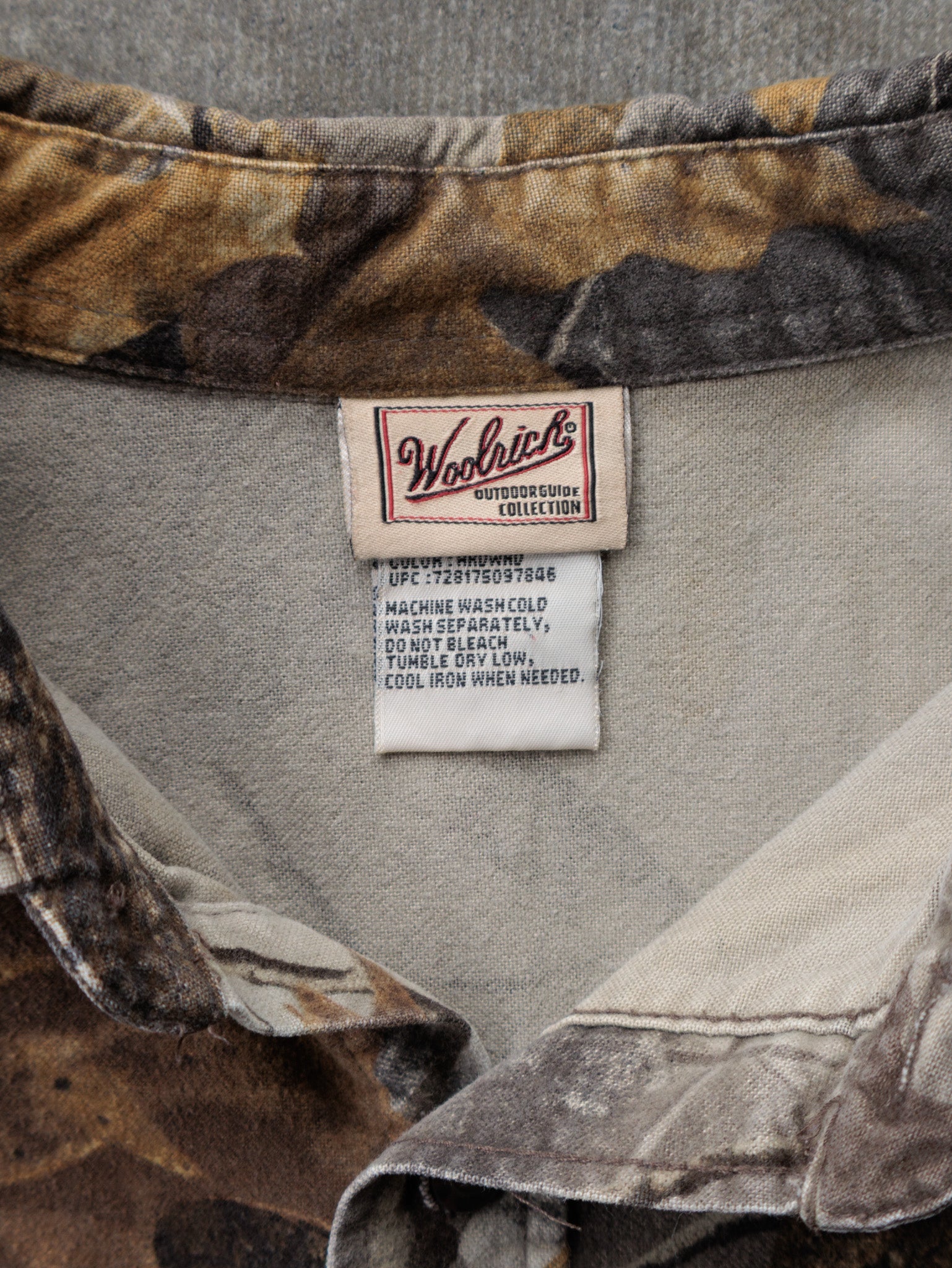 Vintage 00s Brown Camo Woolrich Flannel Shirt (2XL)