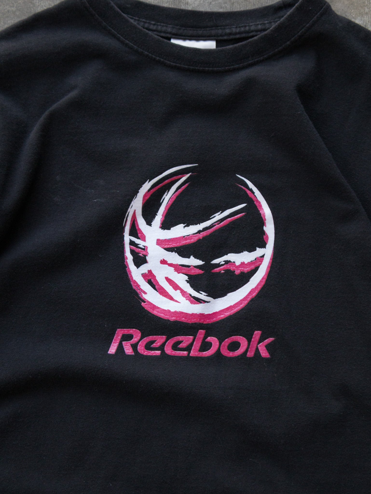 Vintage 00s Black Reebok Basketball Graphic Tee (XL)