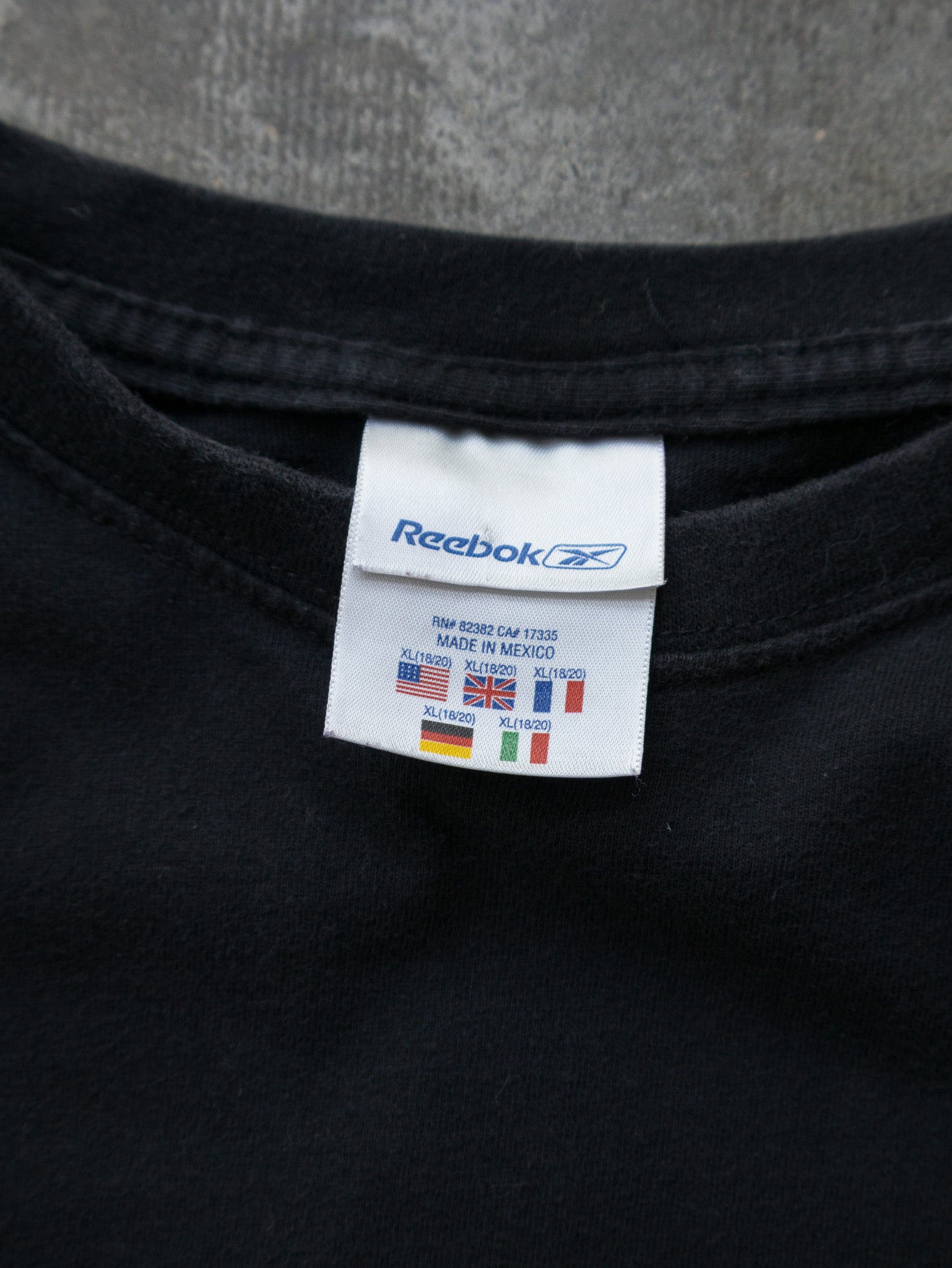 Vintage 00s Black Reebok Basketball Graphic Tee (XL)