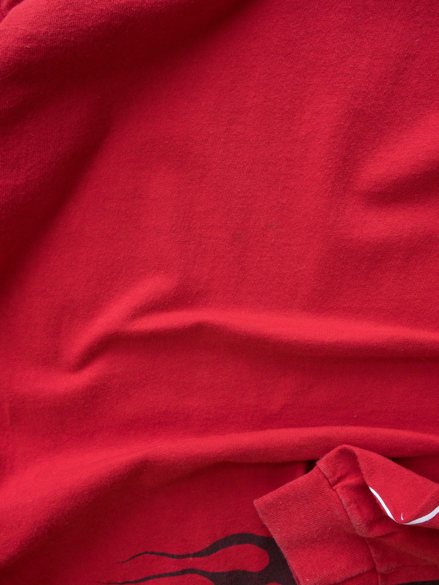 Vintage 90s Red Nike Flame Graphic Long Sleeve (18-20Y)