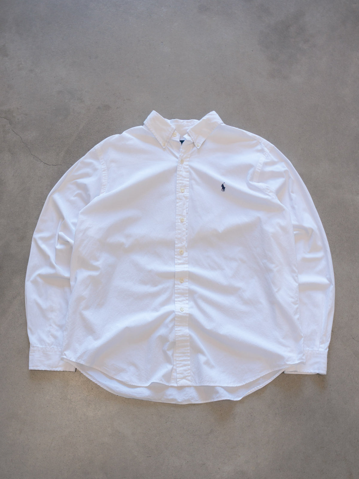 Vintage White Ralph Lauren Shirt (XL)