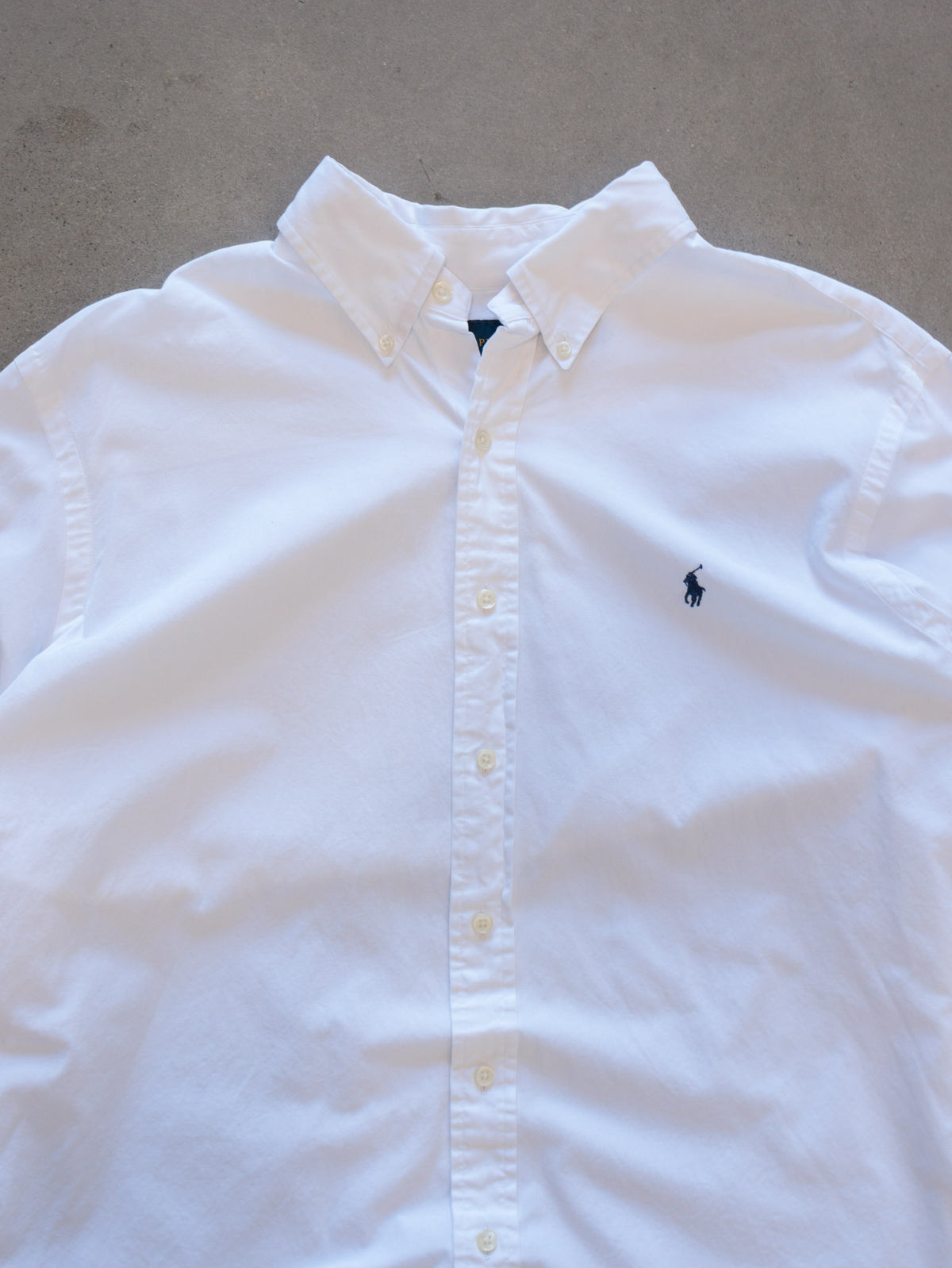 Vintage White Ralph Lauren Shirt (XL)