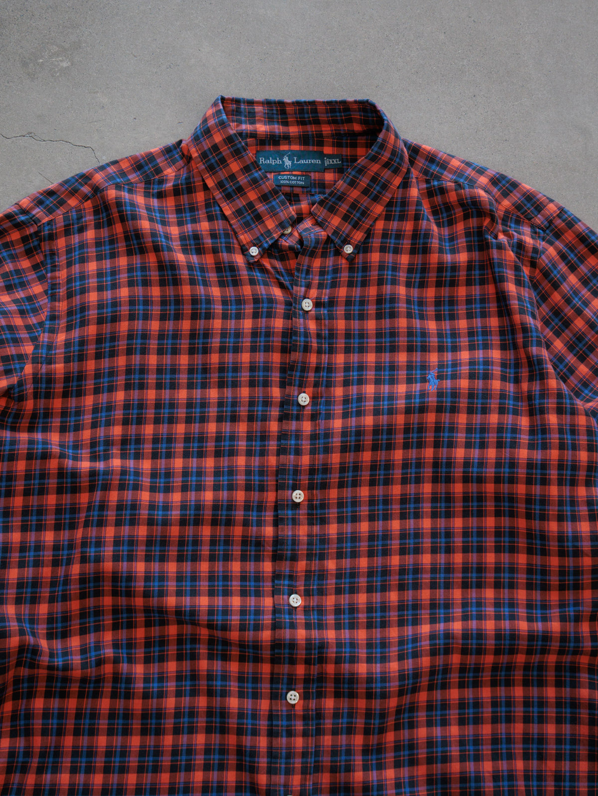 Vintage Red Plaid Ralph Lauren Shirt (2XL)