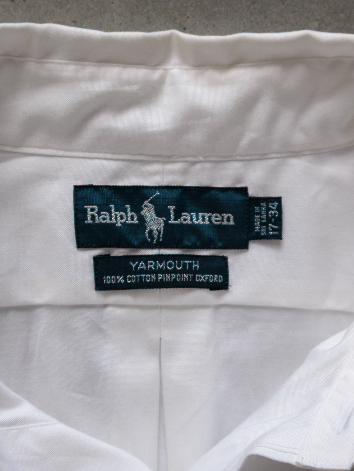 Vintage White Ralph Lauren Shirt (XL)