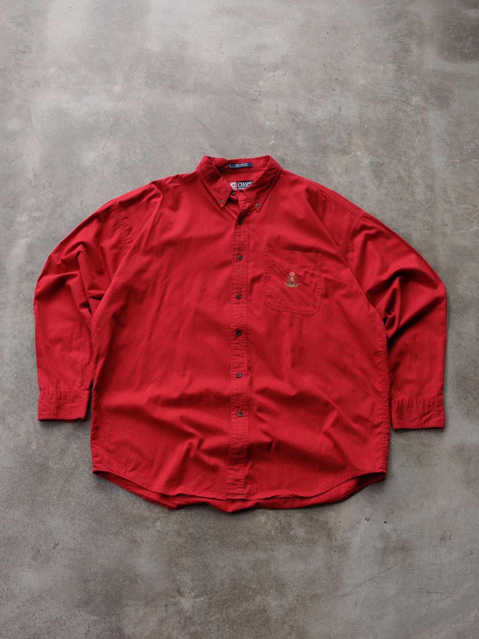 Vintage 90s Red Chaps Ralph Lauren Shirt (XL)