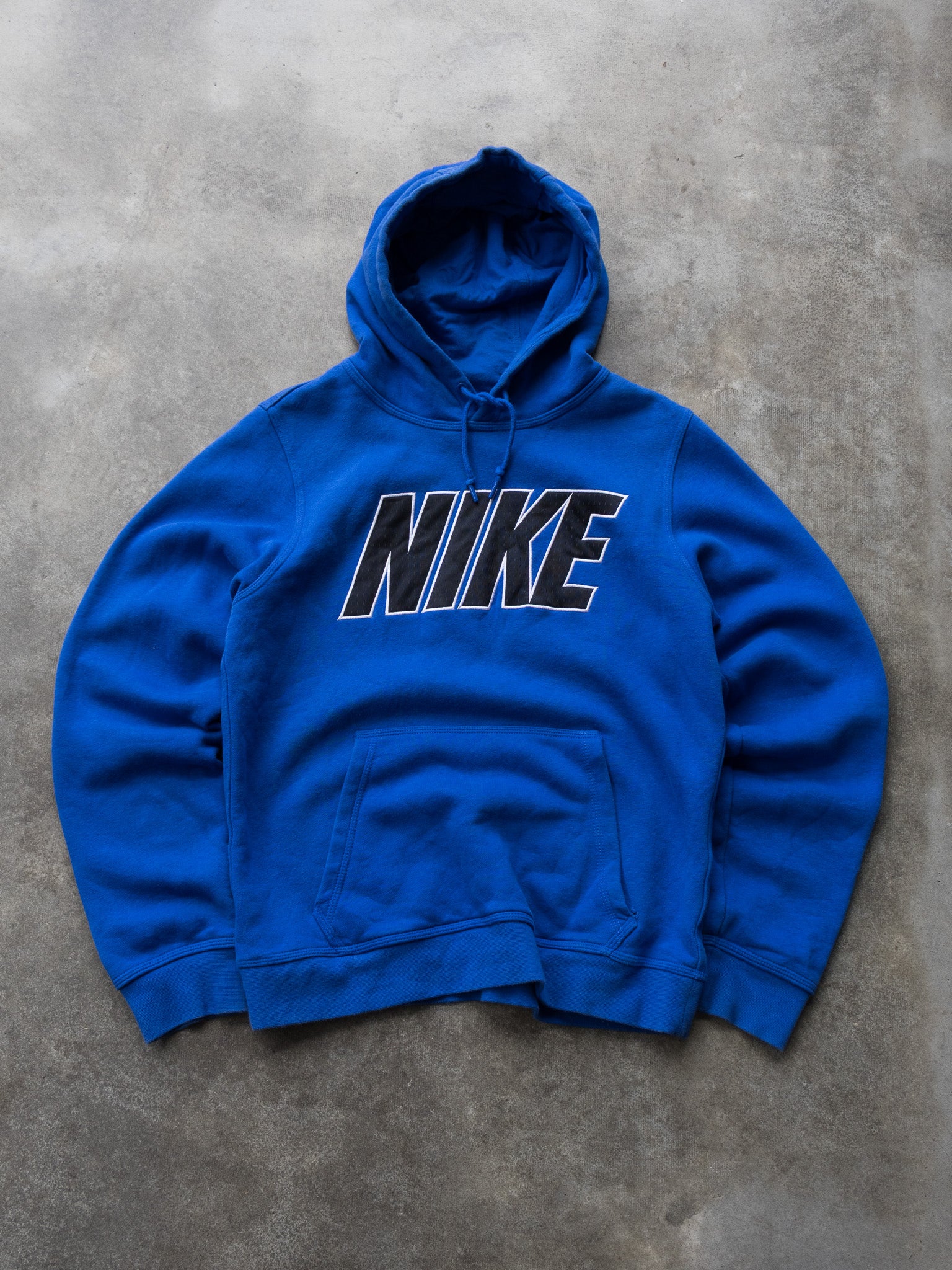 Vintage Blue Nike Spell Out Hoodie (S)