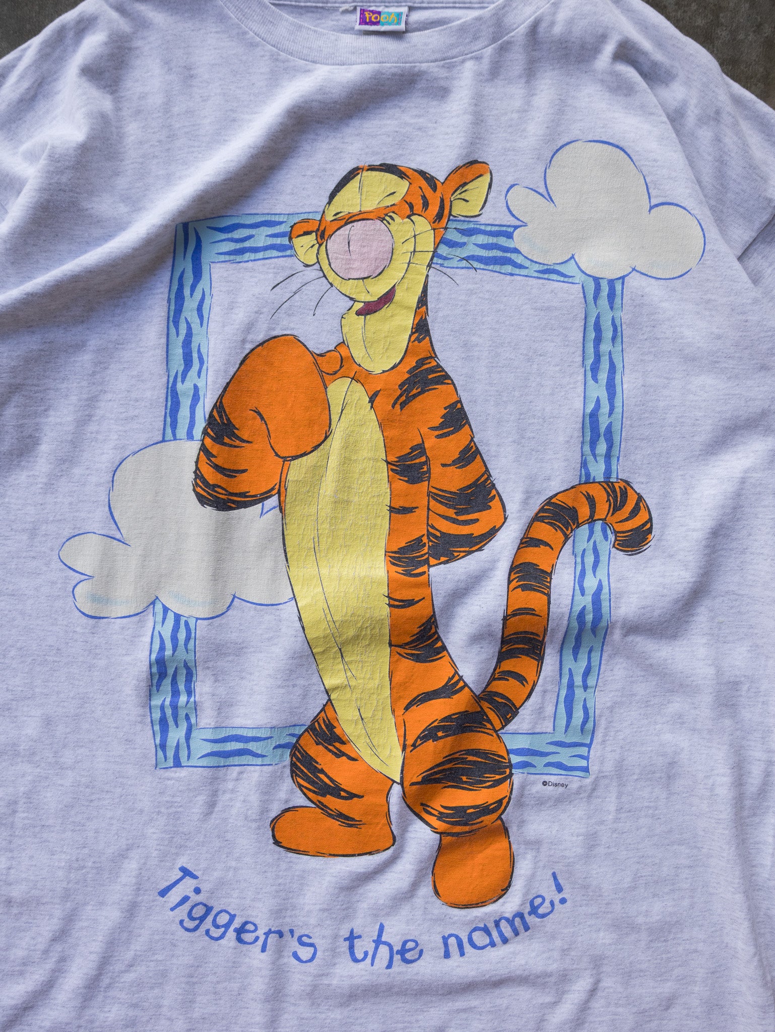 Vintage 90s Grey Disney Tigger Tee (2XL)