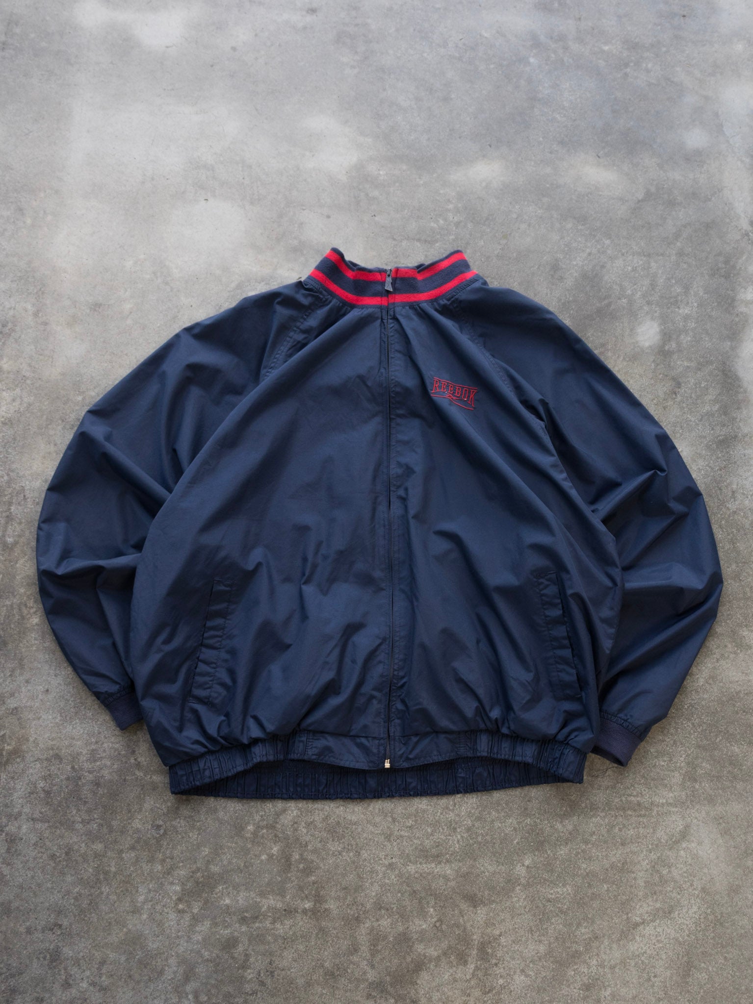 Vintage Navy Reebok Track Jacket (XL)