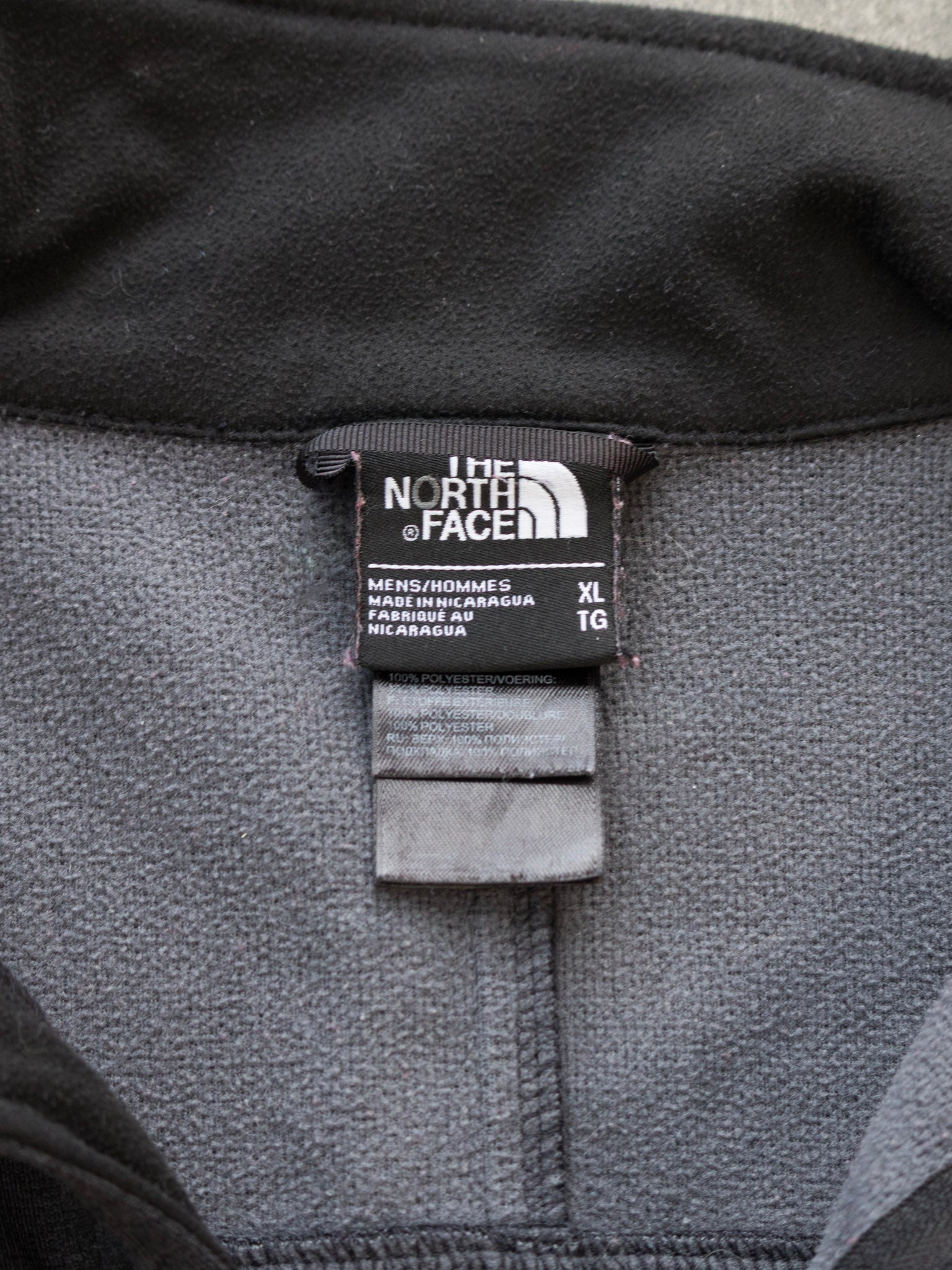 Vintage Black The North Face Softshell Jacket (XL)