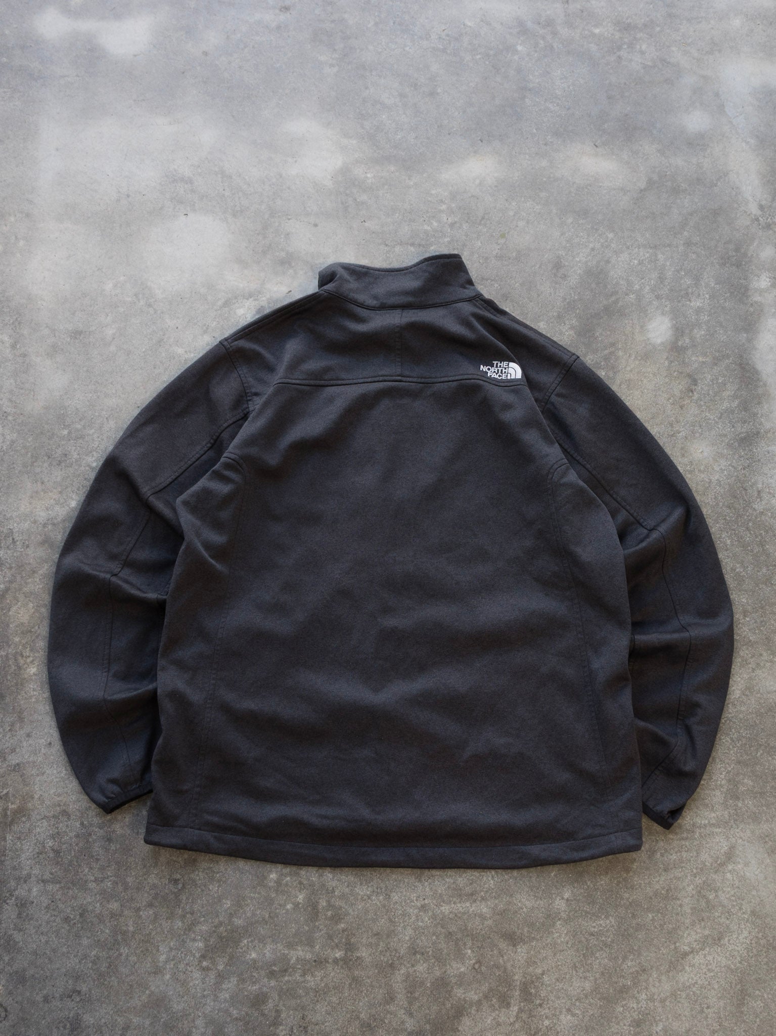Vintage Black The North Face Softshell Jacket (XL)