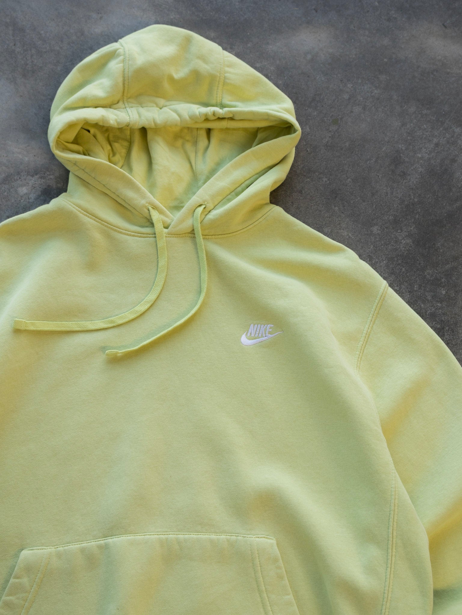 Vintage Lime Green Nike Hoodie (L)