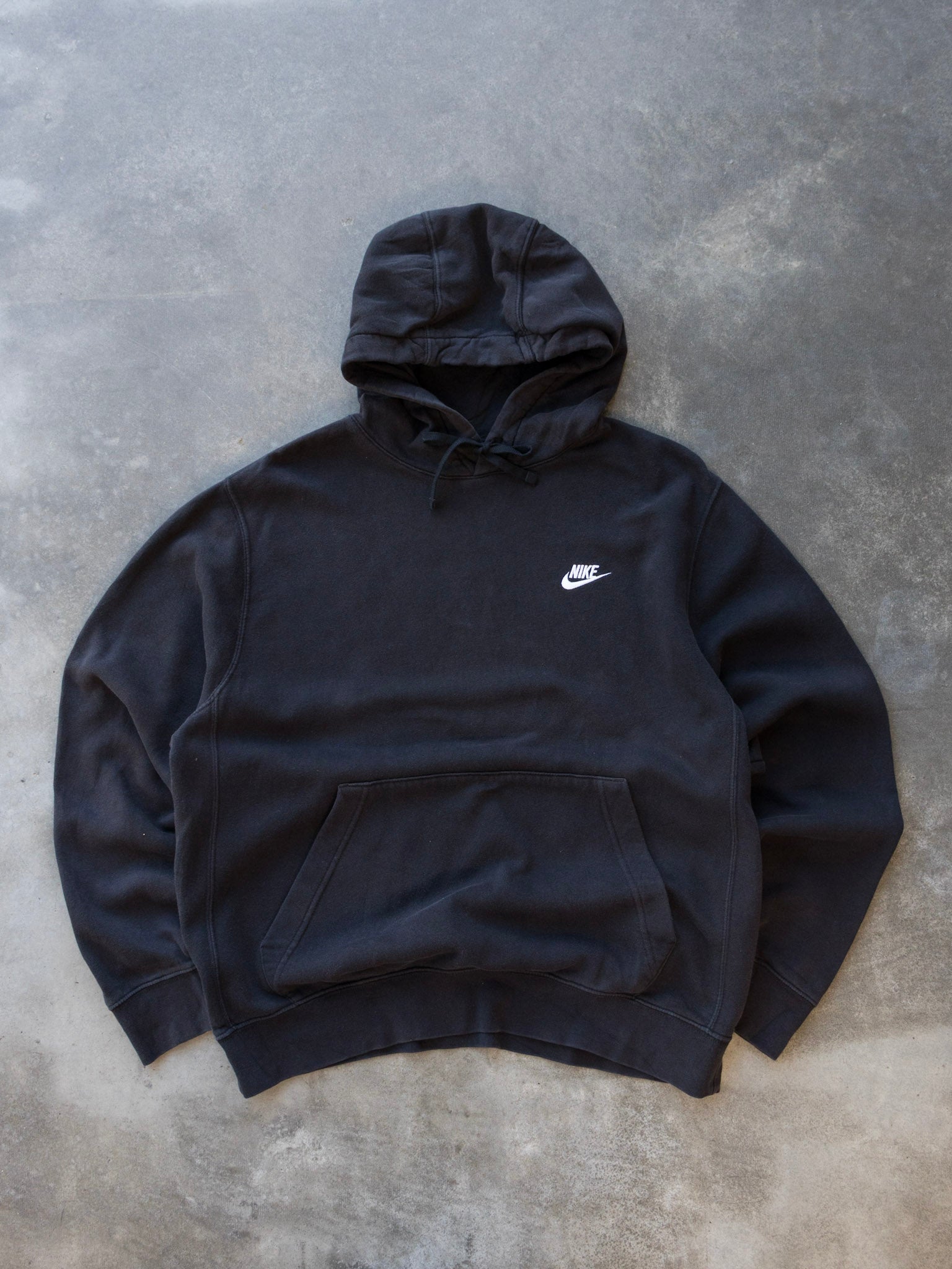 Vintage Black Nike Hoodie (XL)