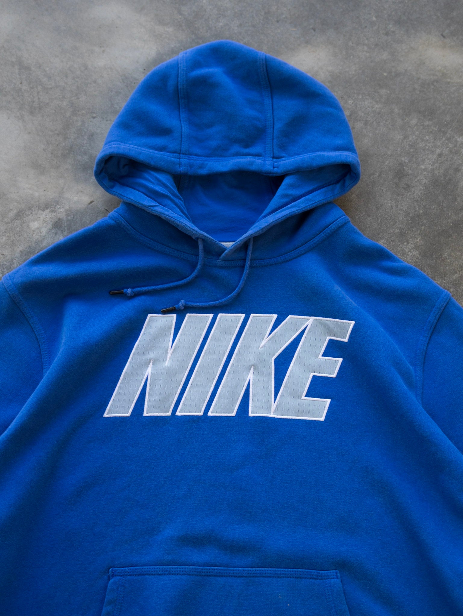Vintage Blue Nike Hoodie (2XL)
