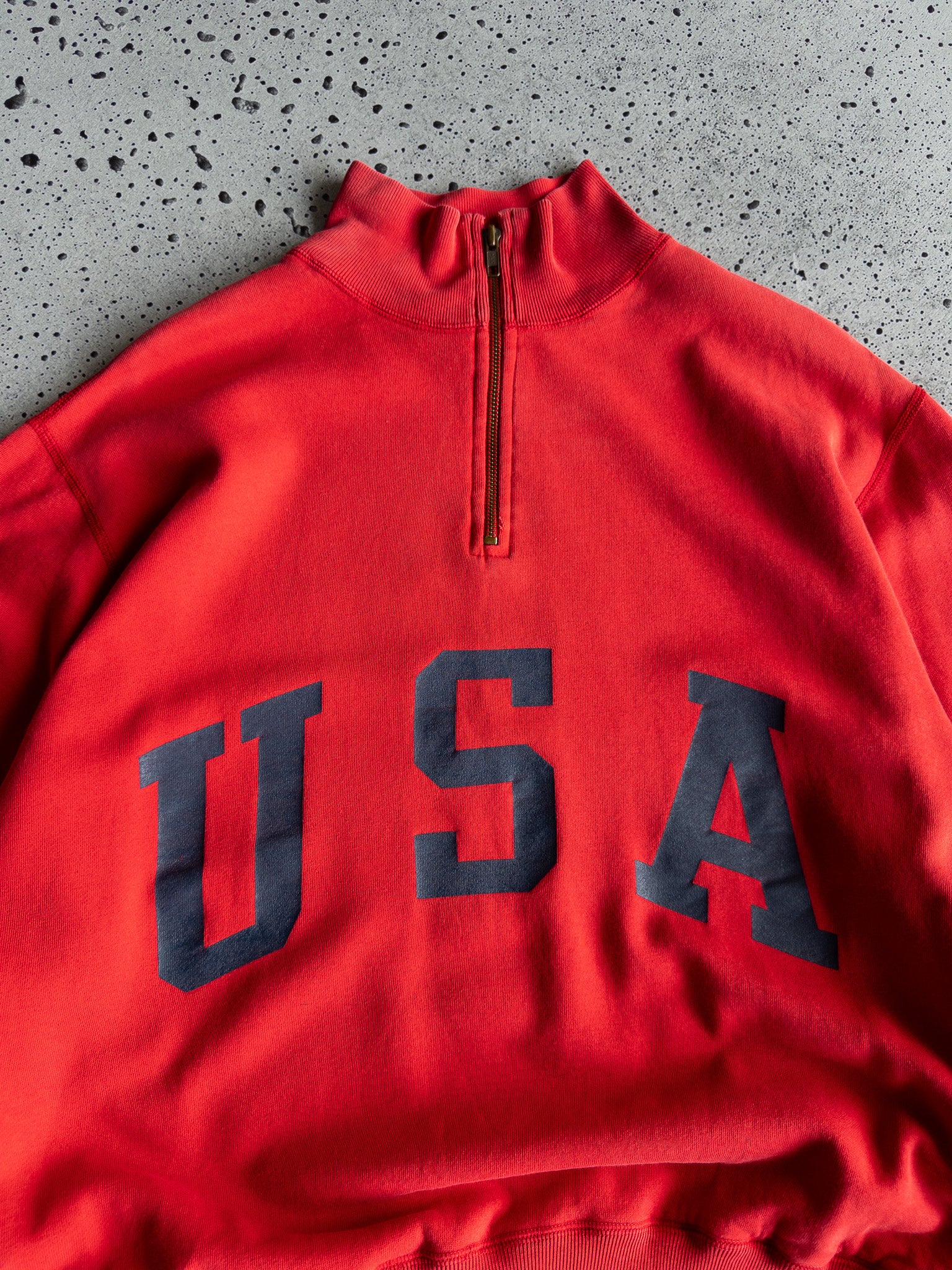 Vintage USA Quarter Zip Sweatshirt (M)