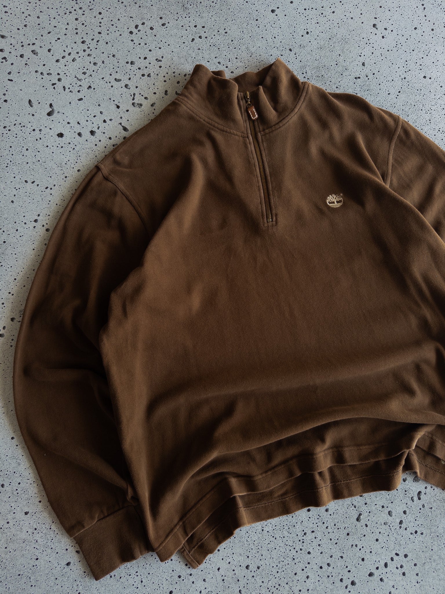 Vintage Timberland Quarter Zip Sweatshirt (L)