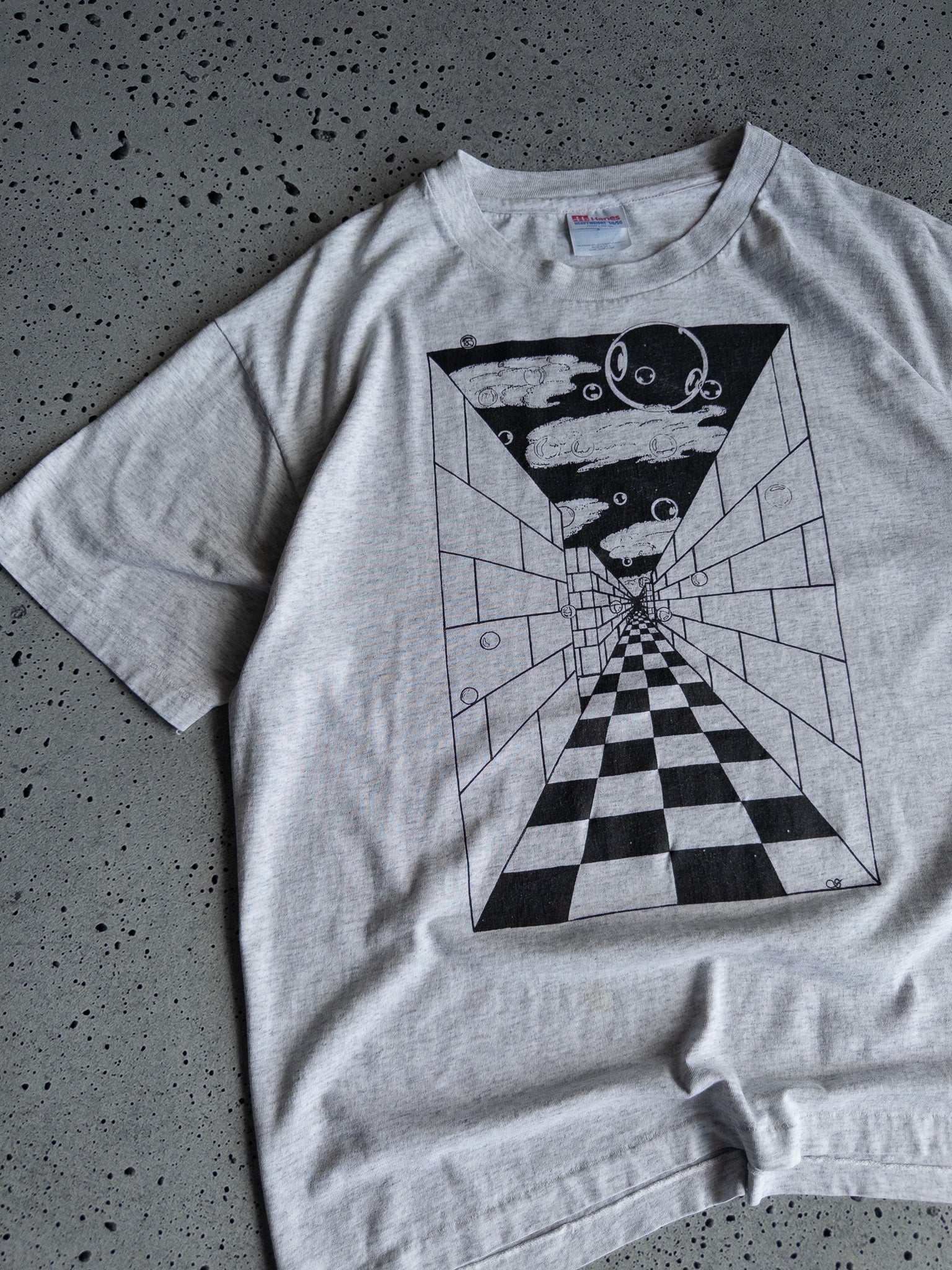 Vintage Optical Maze Tee (M)