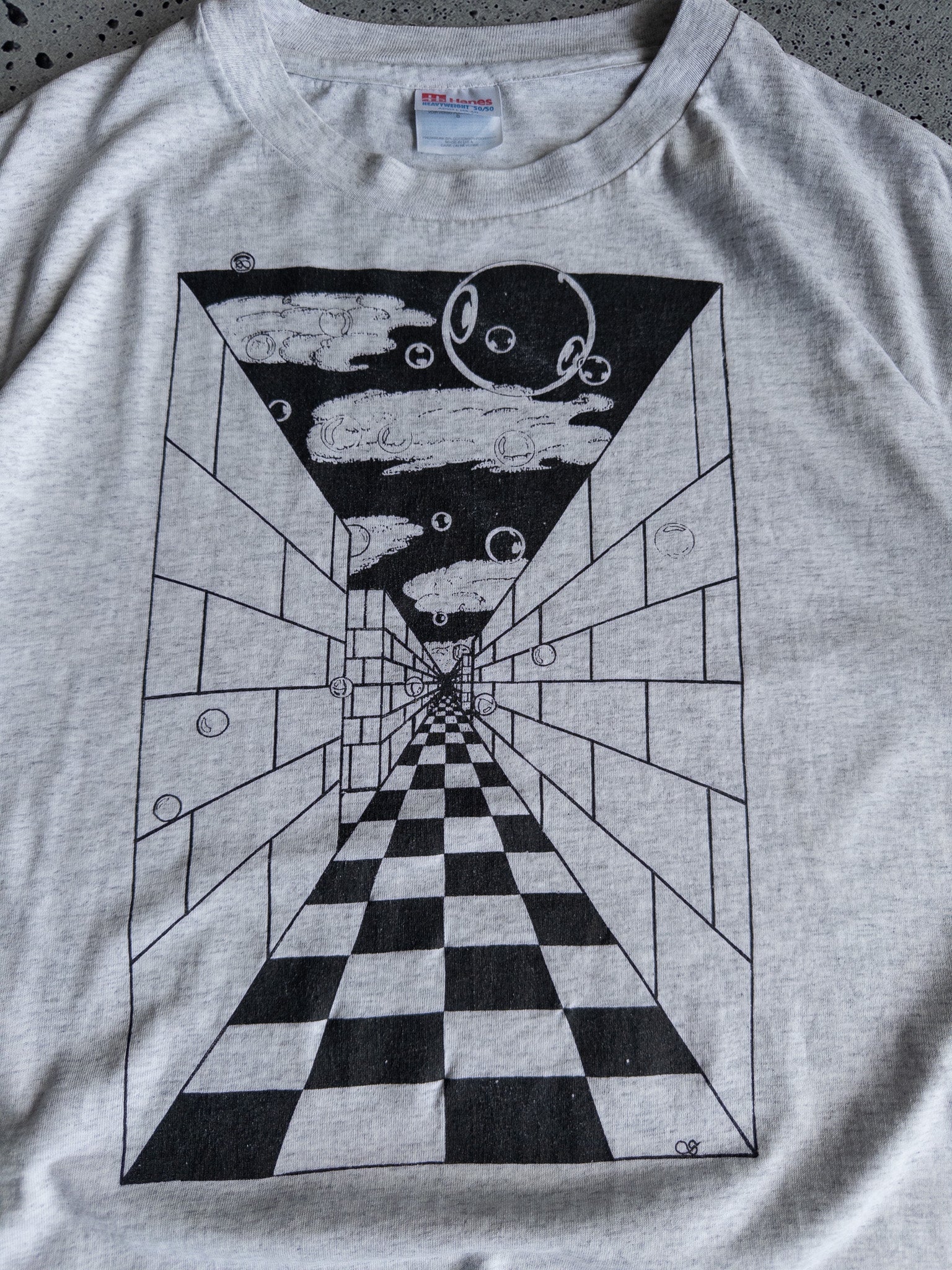 Vintage Optical Maze Tee (M)