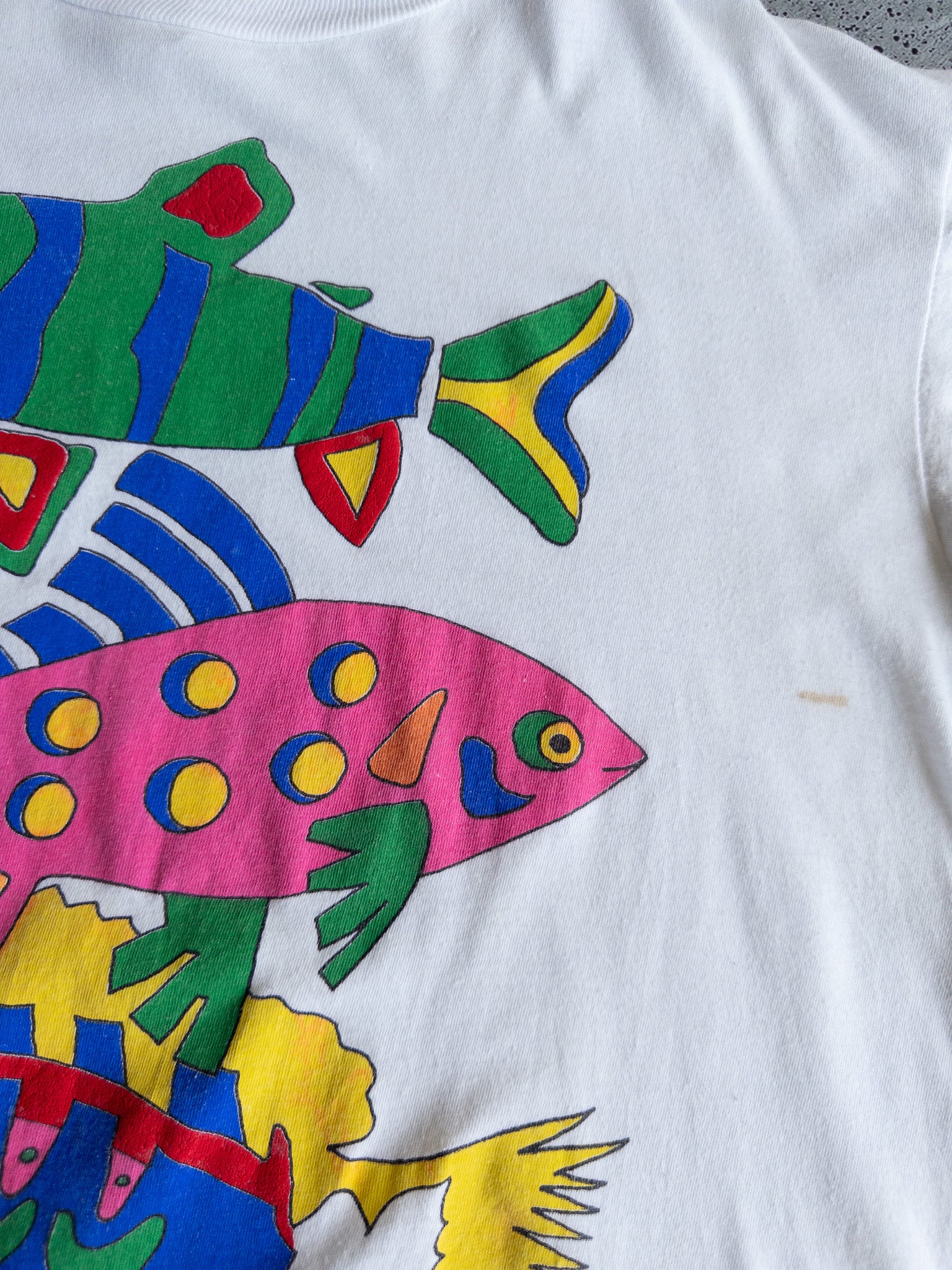 Vintage Fish Graphic Art Tee (XL)