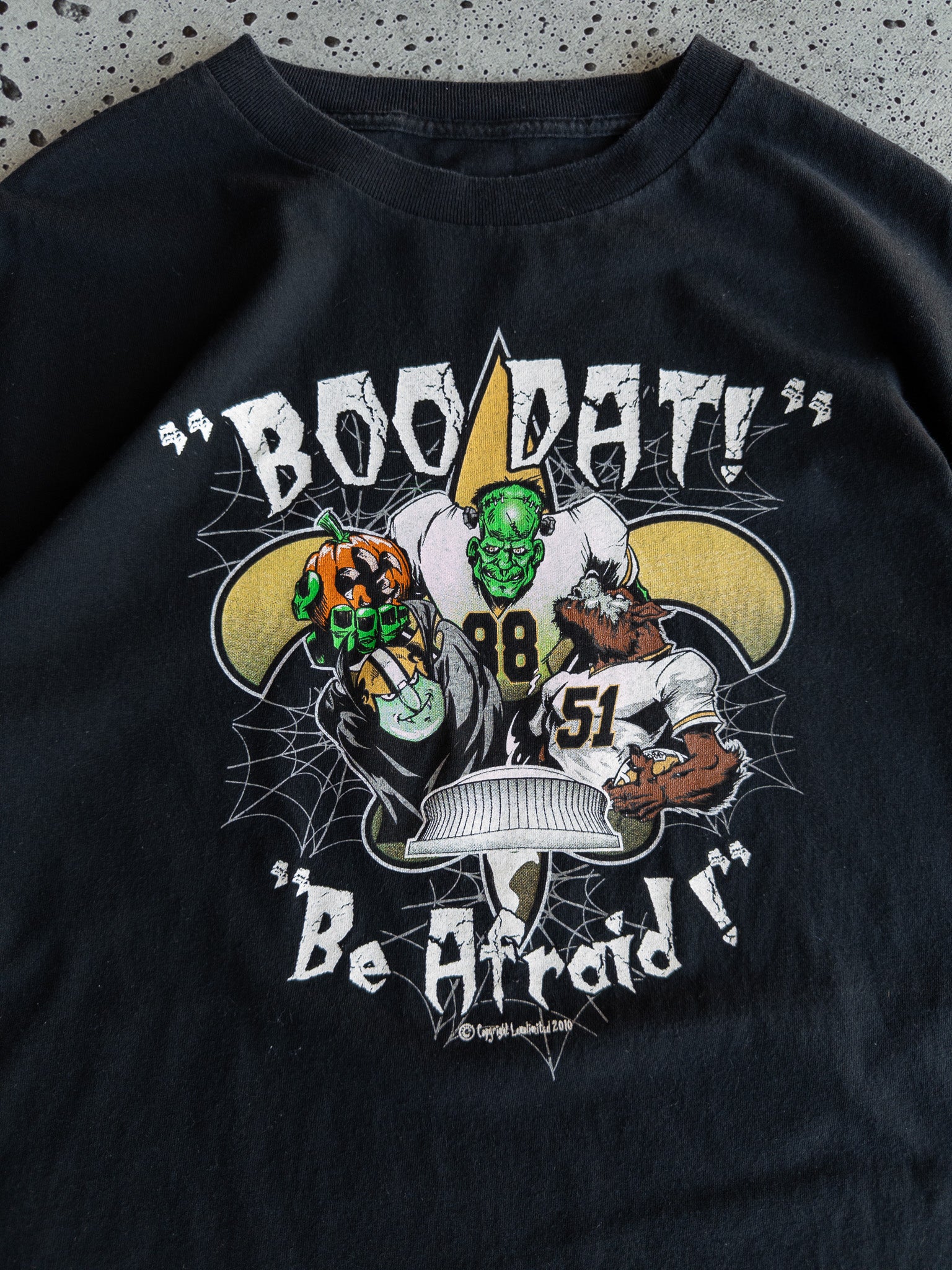 Vintage New Orleans Saints Boo Dat Tee (2XL)