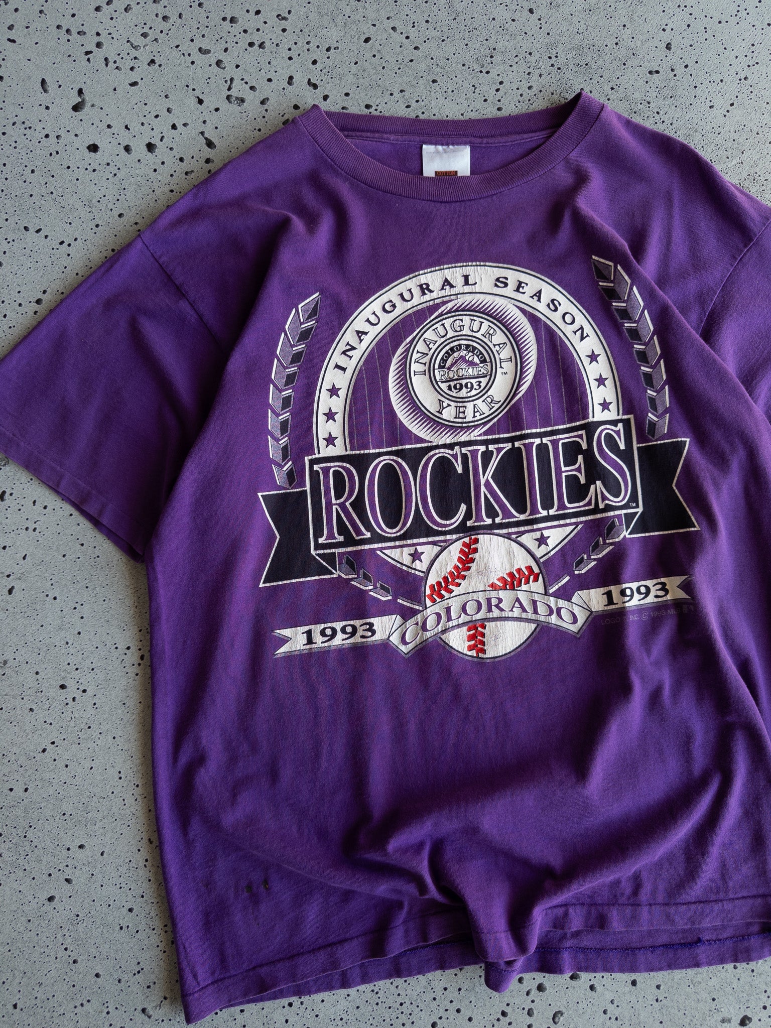 Vintage 1993 Colorado Rockies Tee (XL)